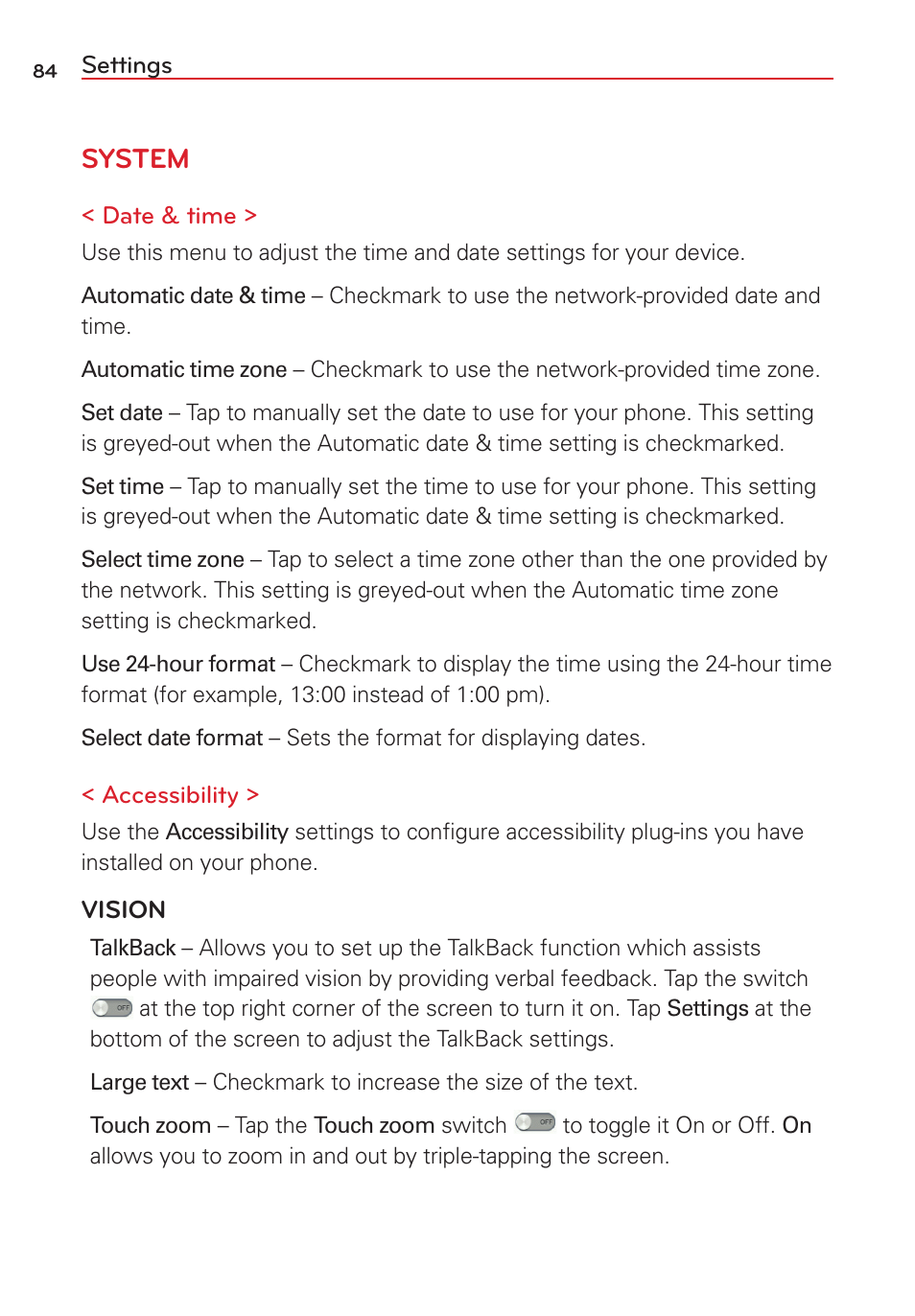 System | LG LGVS450PP User Manual | Page 86 / 133