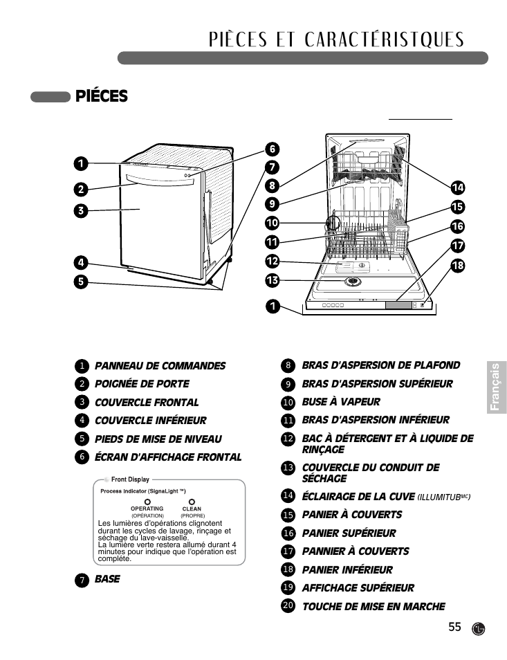 Pléces | LG LDF7932BB User Manual | Page 55 / 72