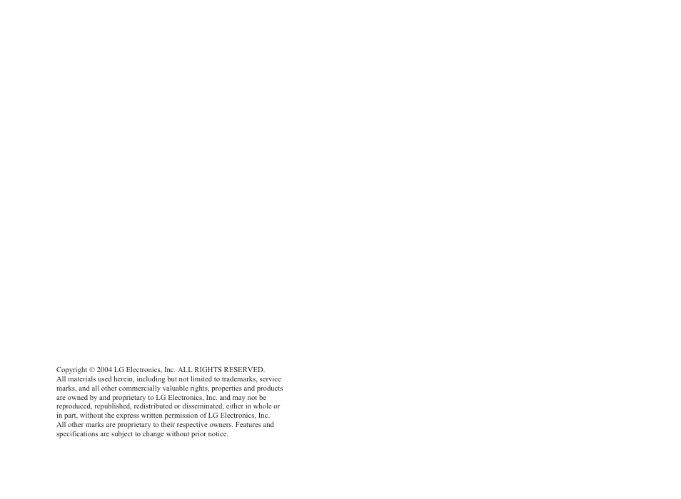 LG A7110 User Manual | Page 2 / 262