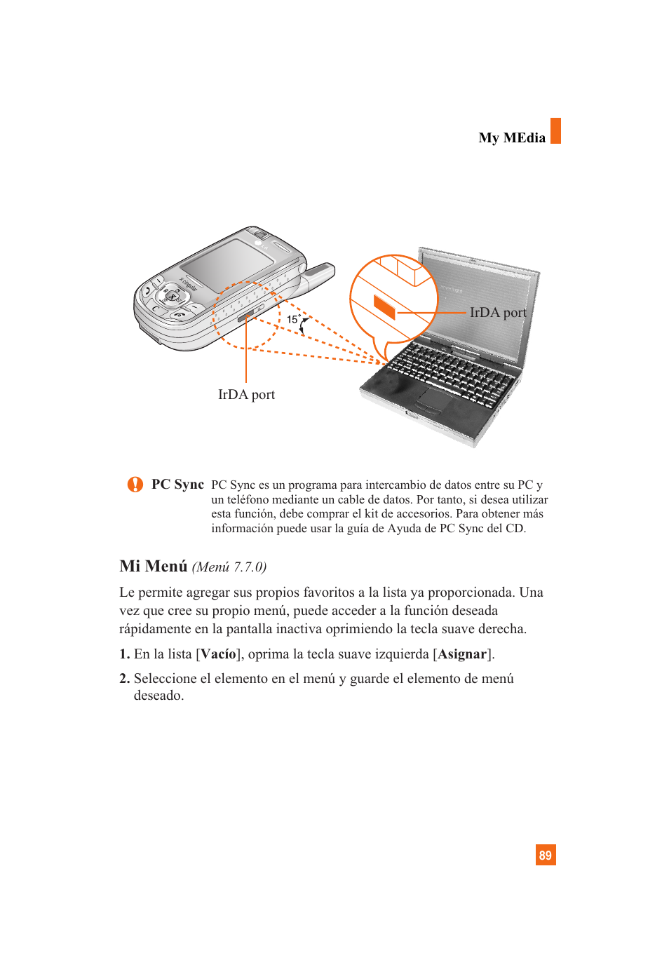 Mi menú | LG A7110 User Manual | Page 217 / 262