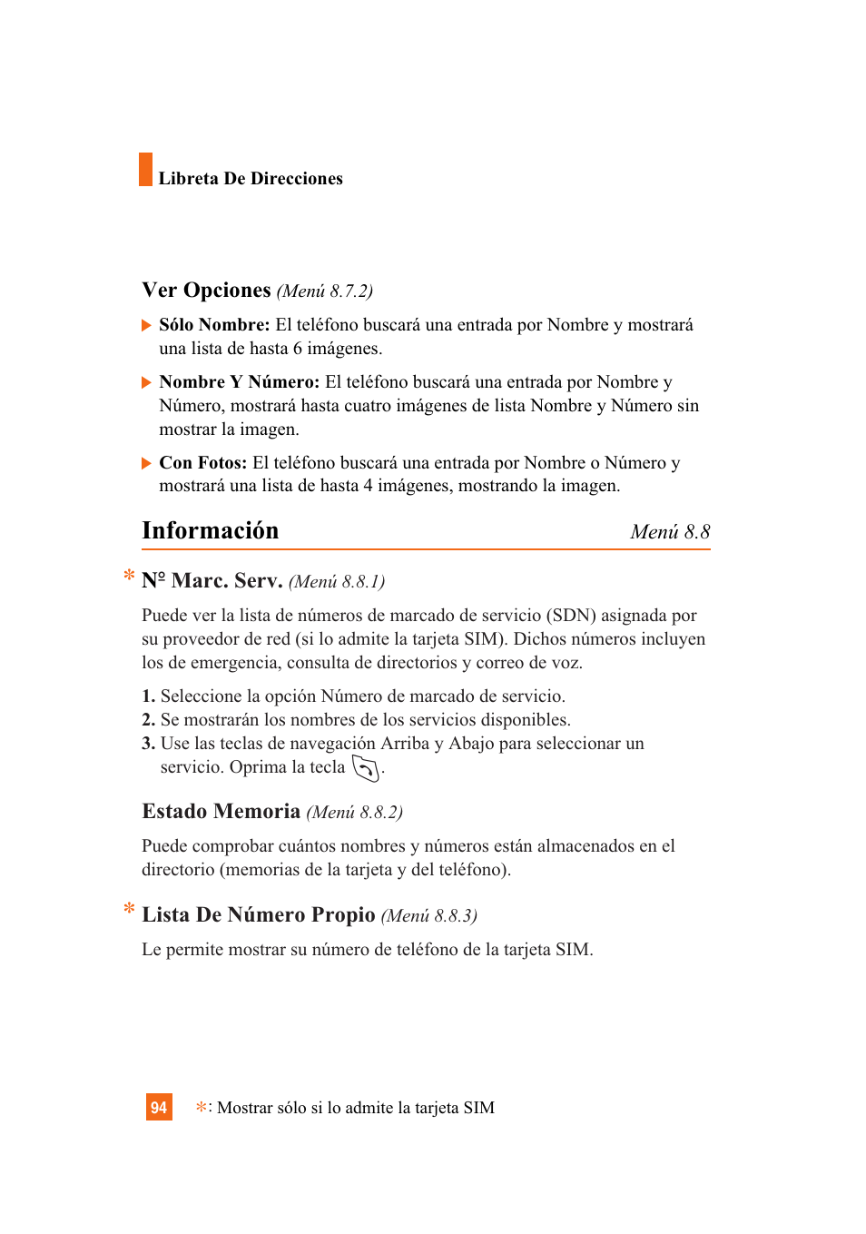 Información | LG A7110 User Manual | Page 222 / 262