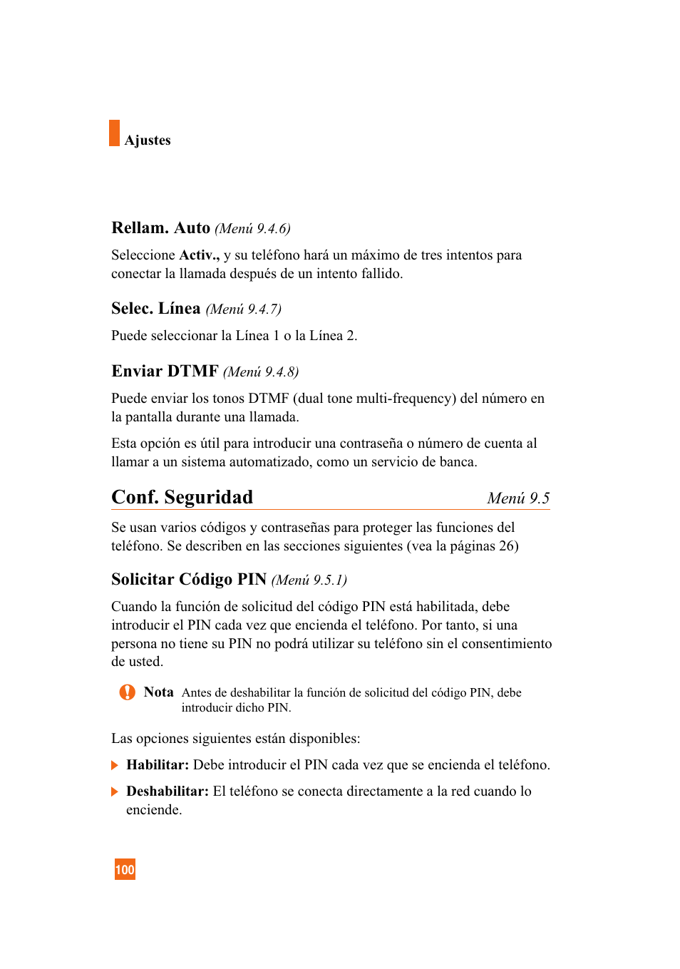 Conf. seguridad | LG A7110 User Manual | Page 228 / 262