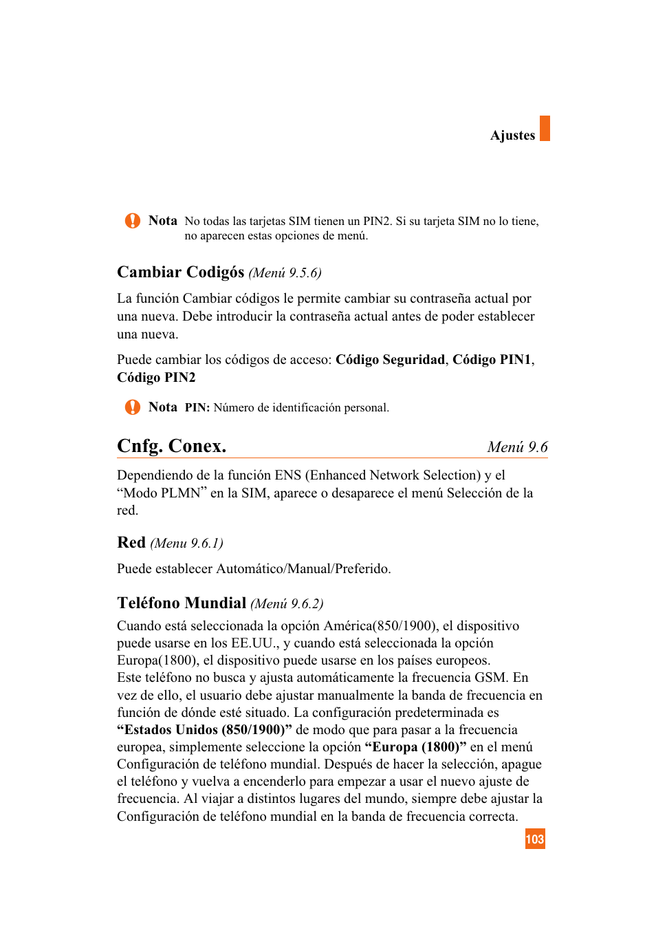 Cnfg. conex | LG A7110 User Manual | Page 231 / 262