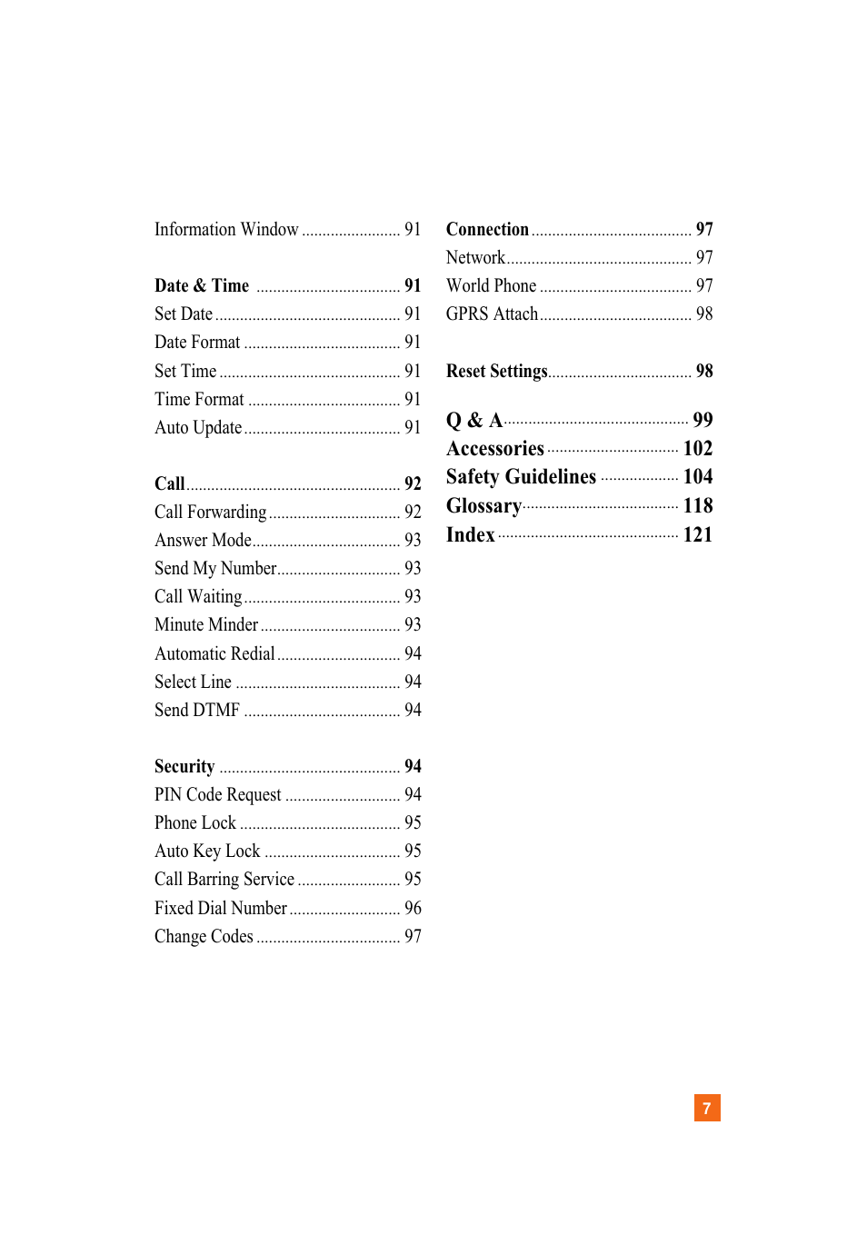 LG A7110 User Manual | Page 9 / 262