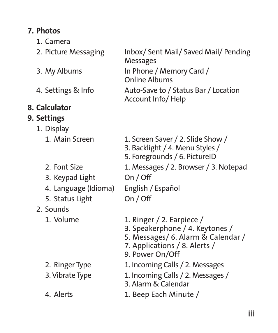 LG LGLX265 User Manual | Page 11 / 438