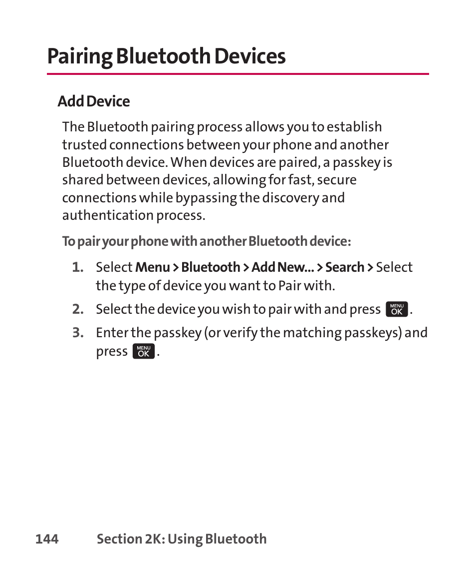 Pairing bluetooth devices | LG LGLX265 User Manual | Page 158 / 438