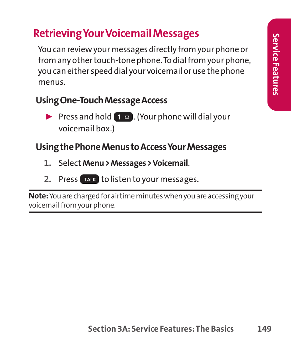 Retrievingyour voicemail messages | LG LGLX265 User Manual | Page 163 / 438