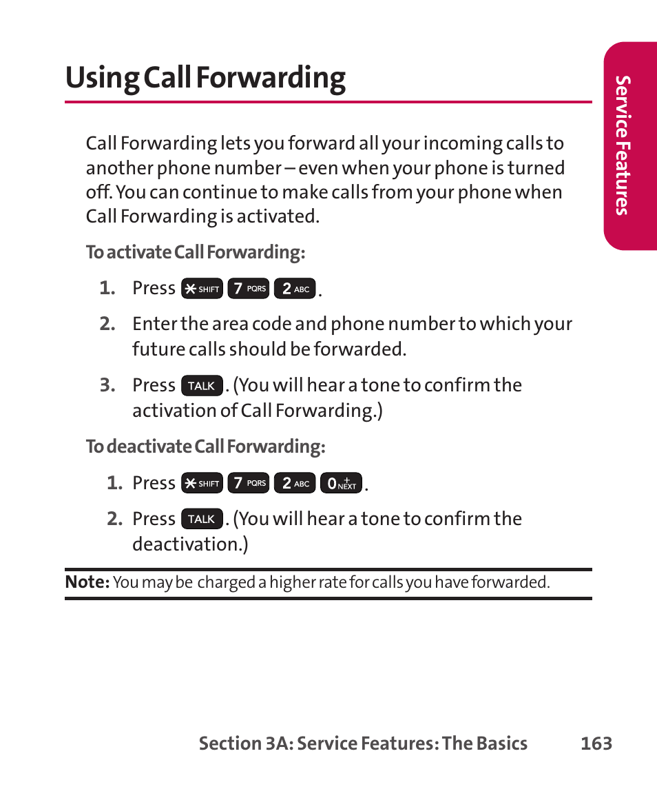 Using call forwarding | LG LGLX265 User Manual | Page 177 / 438
