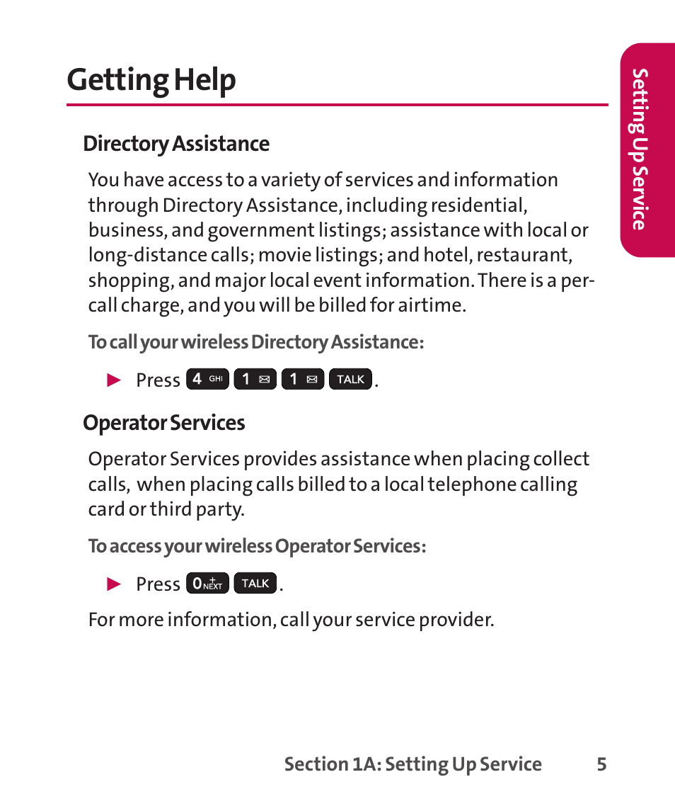 Getting help | LG LGLX265 User Manual | Page 19 / 438