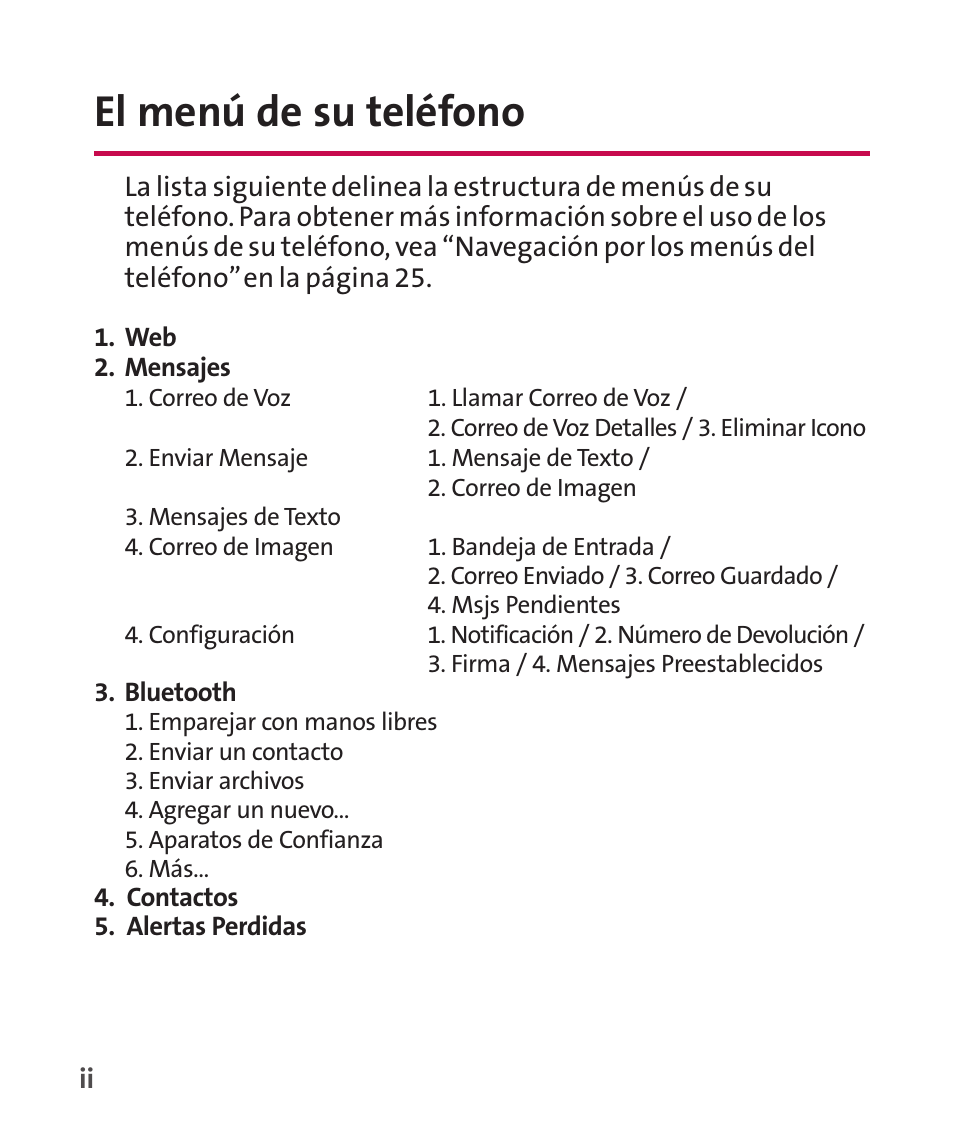 El menú de su teléfono | LG LGLX265 User Manual | Page 223 / 438