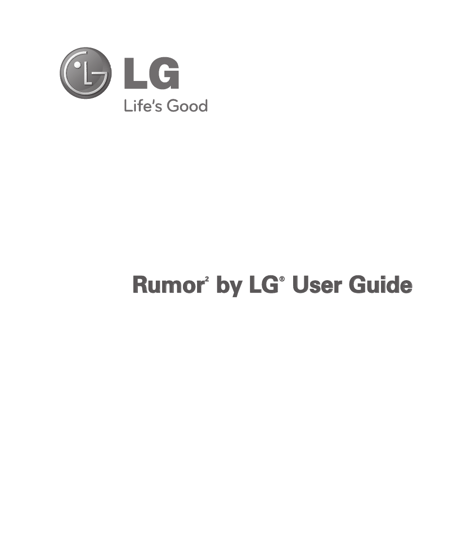 Rru um mo orr, Bby y l lg g, Uus se err g gu uiid de e | LG LGLX265 User Manual | Page 3 / 438