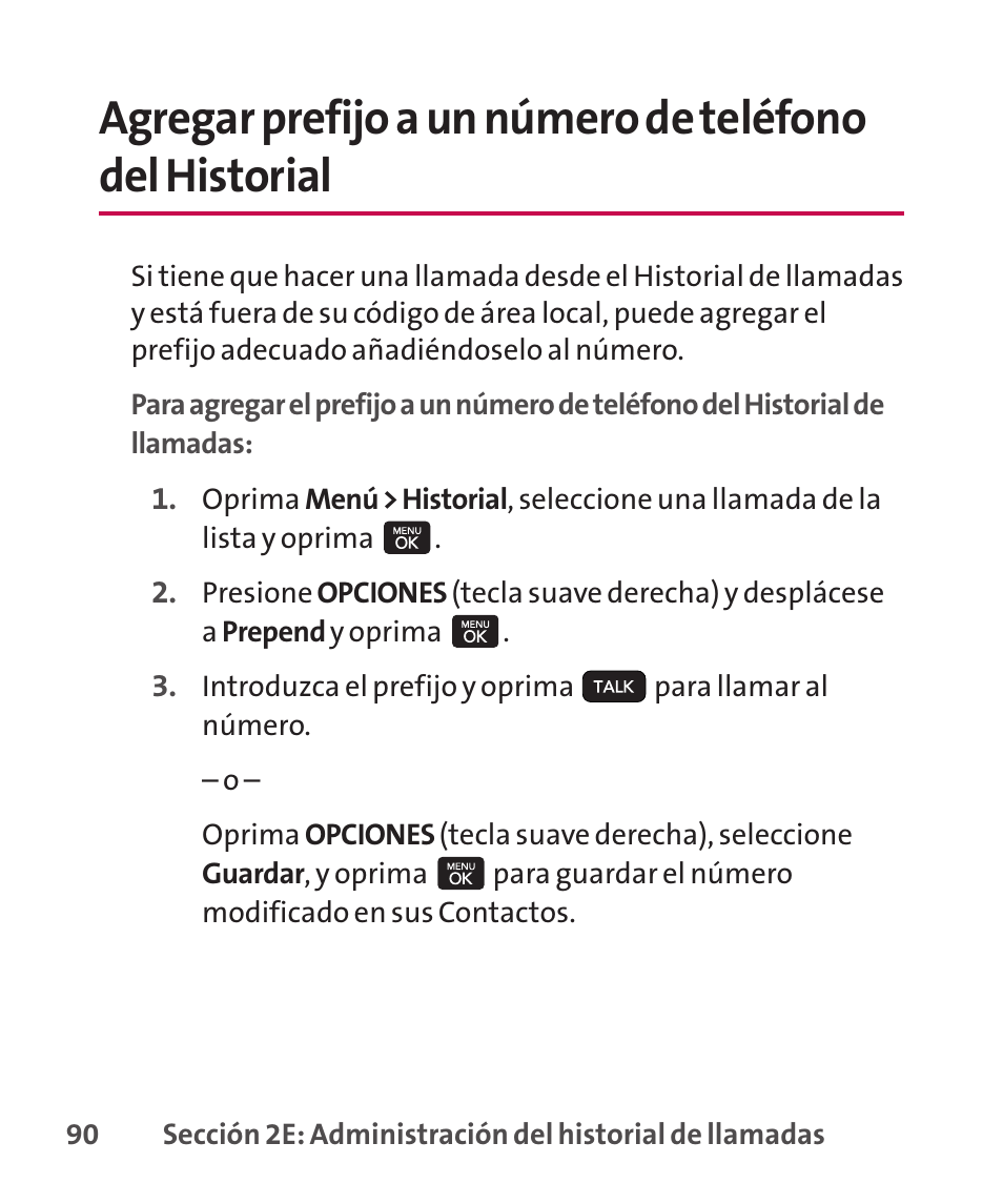 Agregar prefijo a un número | LG LGLX265 User Manual | Page 317 / 438