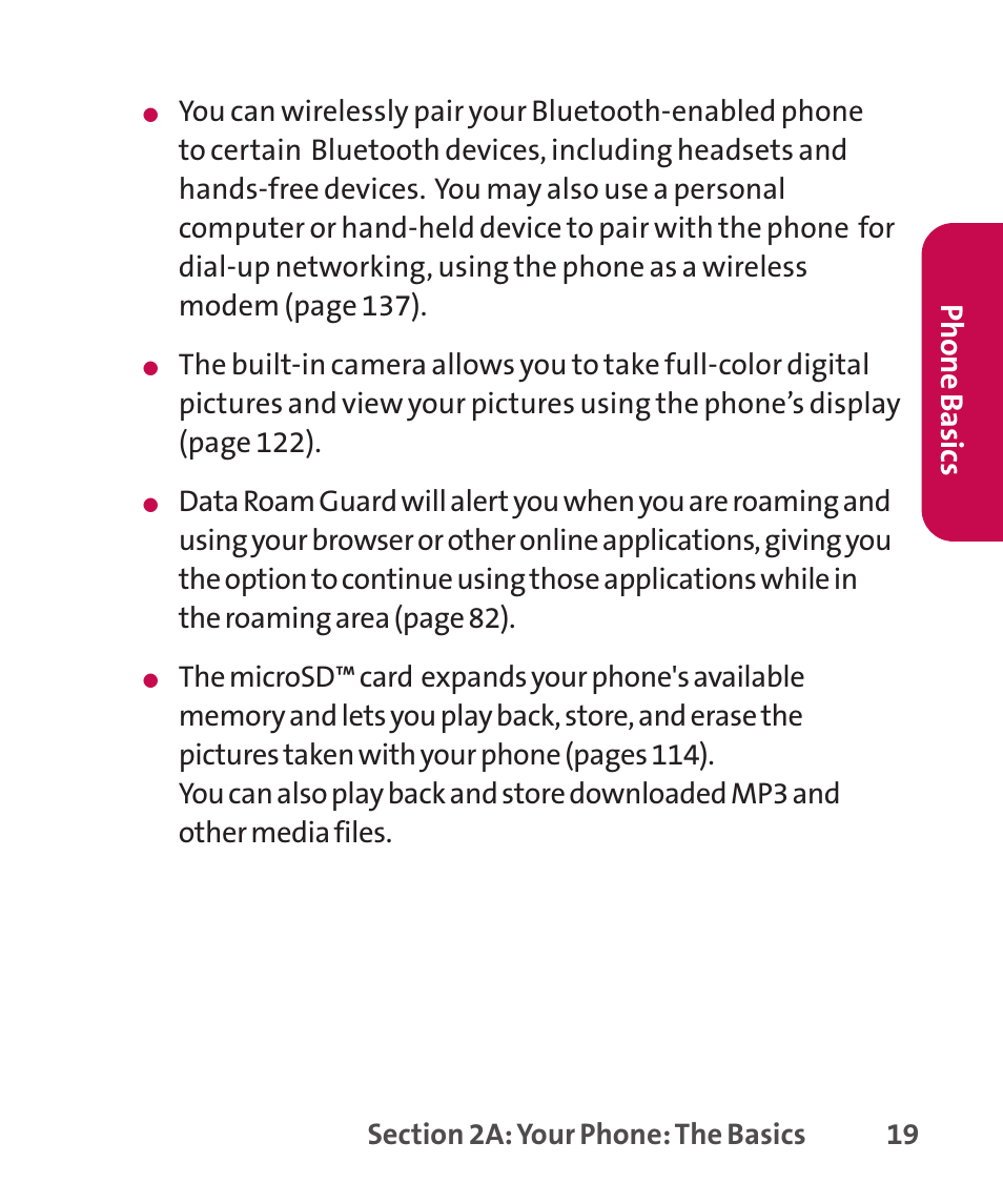 Ph on e b as ics | LG LGLX265 User Manual | Page 33 / 438