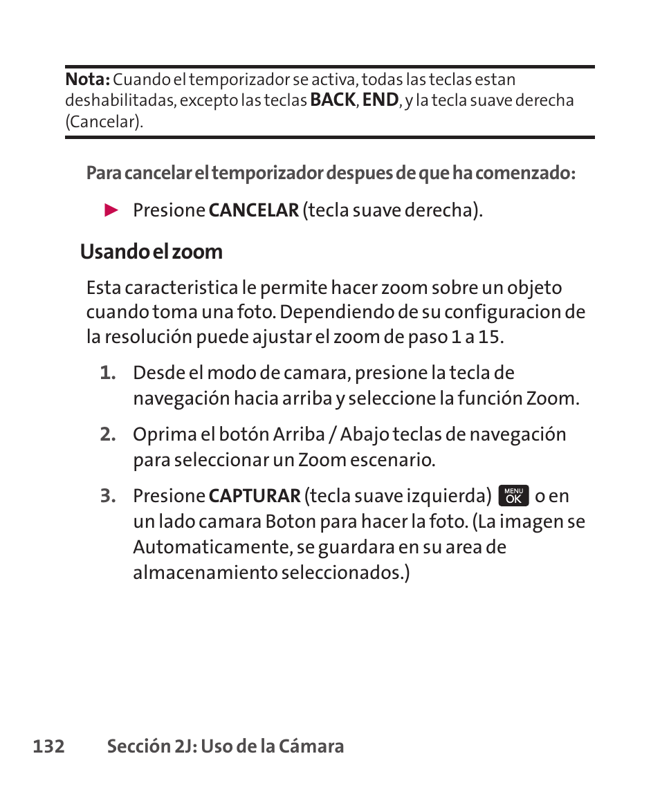 Usando el zoom | LG LGLX265 User Manual | Page 359 / 438