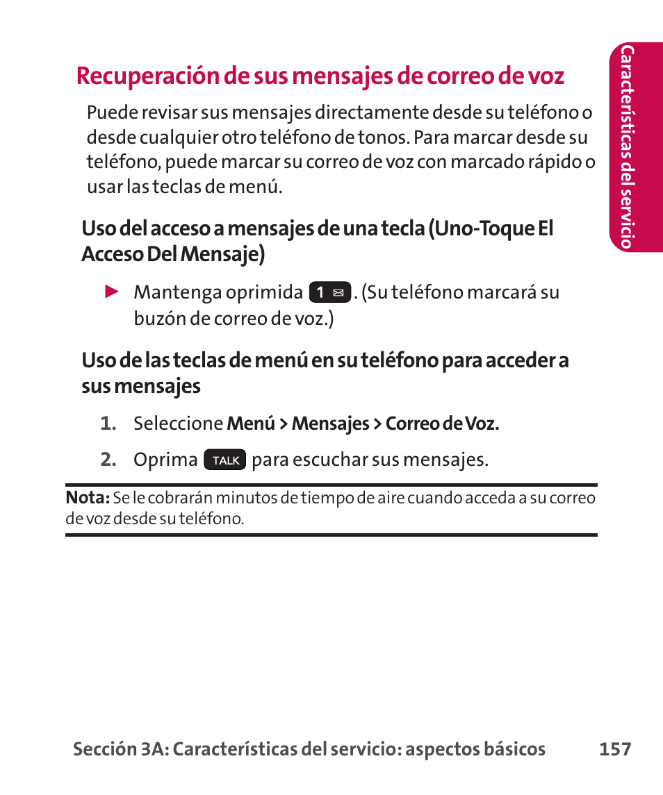 Recuperación de sus mensajes de correo de voz | LG LGLX265 User Manual | Page 384 / 438