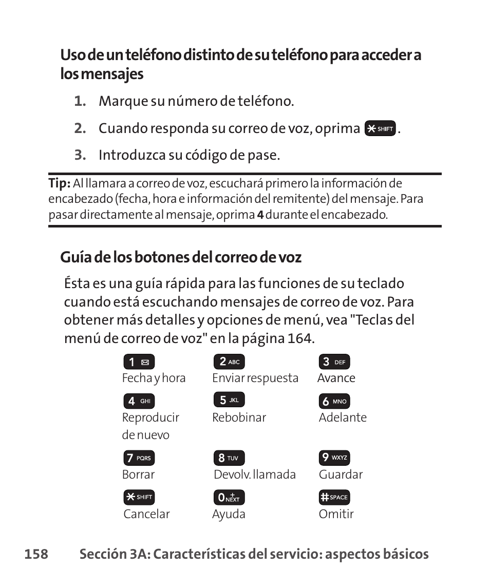 Guía de los botones del correo de voz | LG LGLX265 User Manual | Page 385 / 438