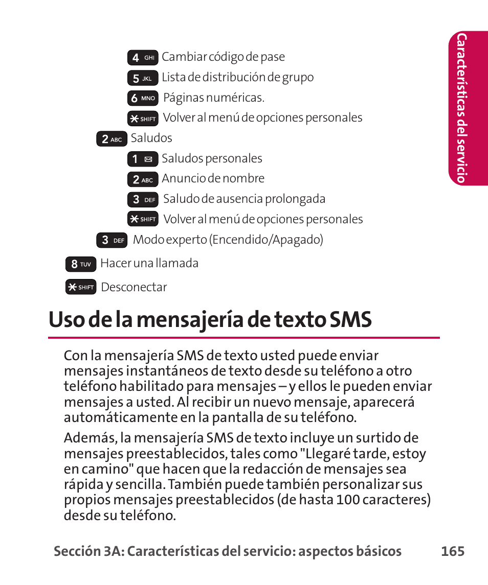 Uso de la mensajería de text, Uso de la mensajería de texto sms | LG LGLX265 User Manual | Page 392 / 438