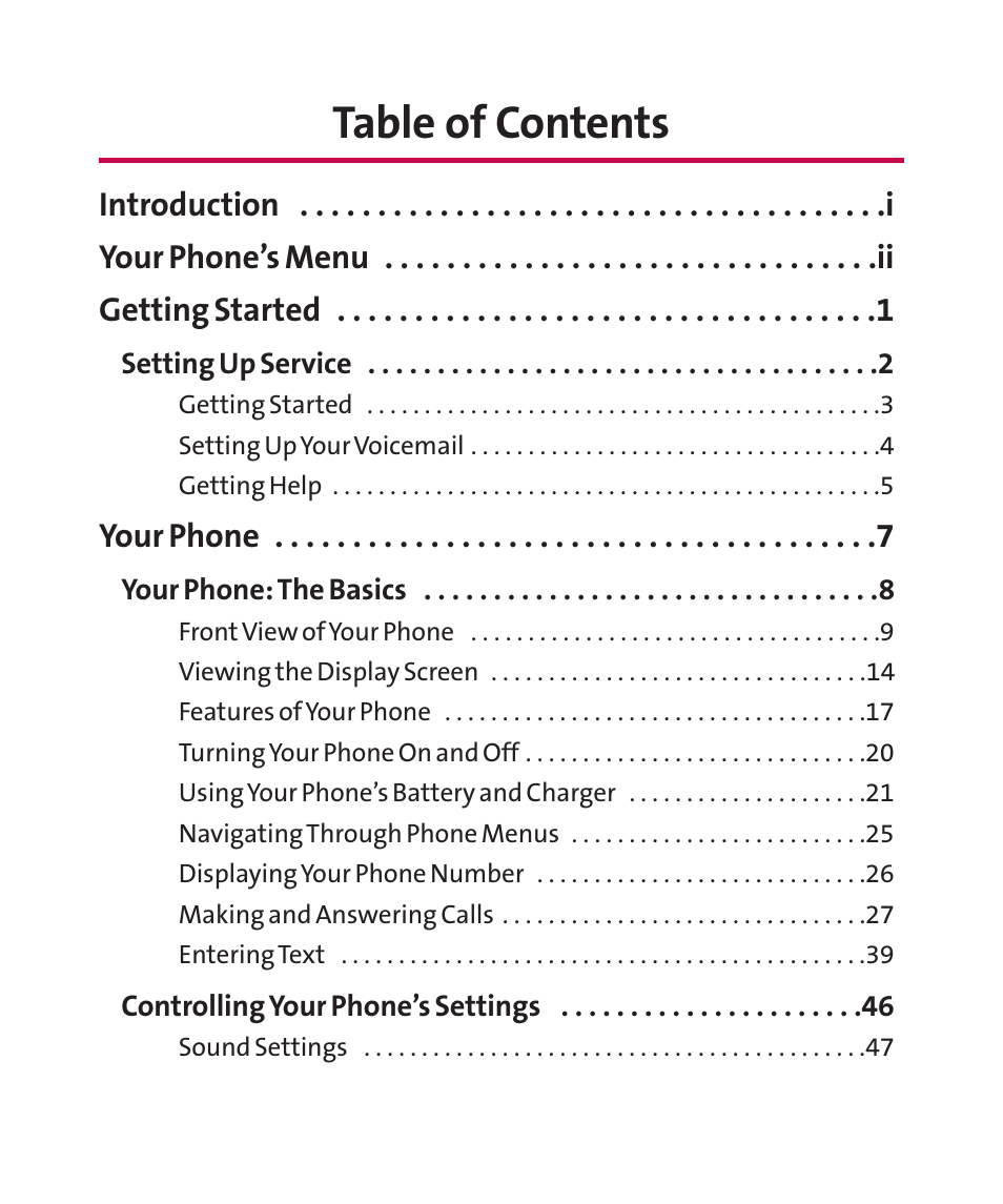 LG LGLX265 User Manual | Page 4 / 438