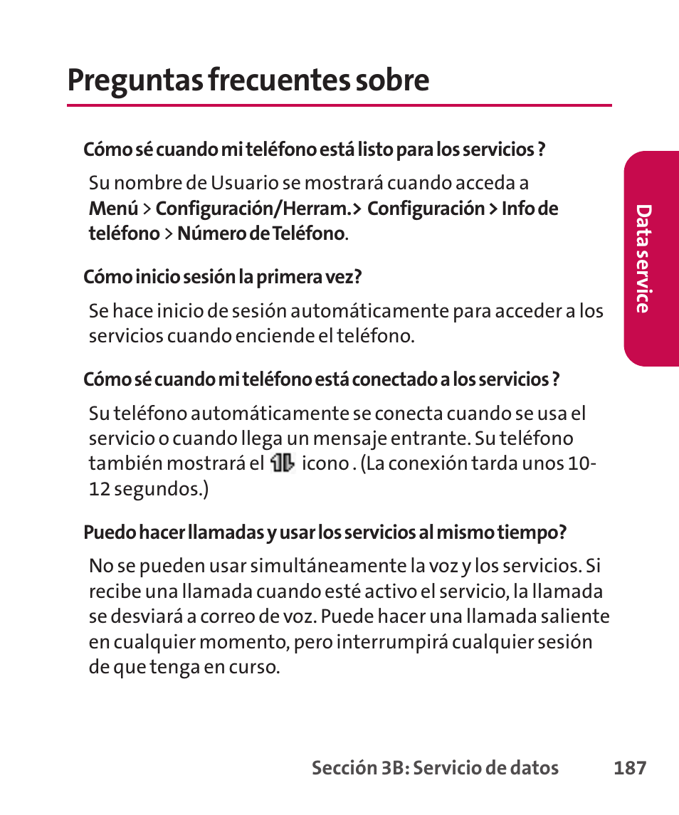 Preguntas frecuentes sobre | LG LGLX265 User Manual | Page 414 / 438