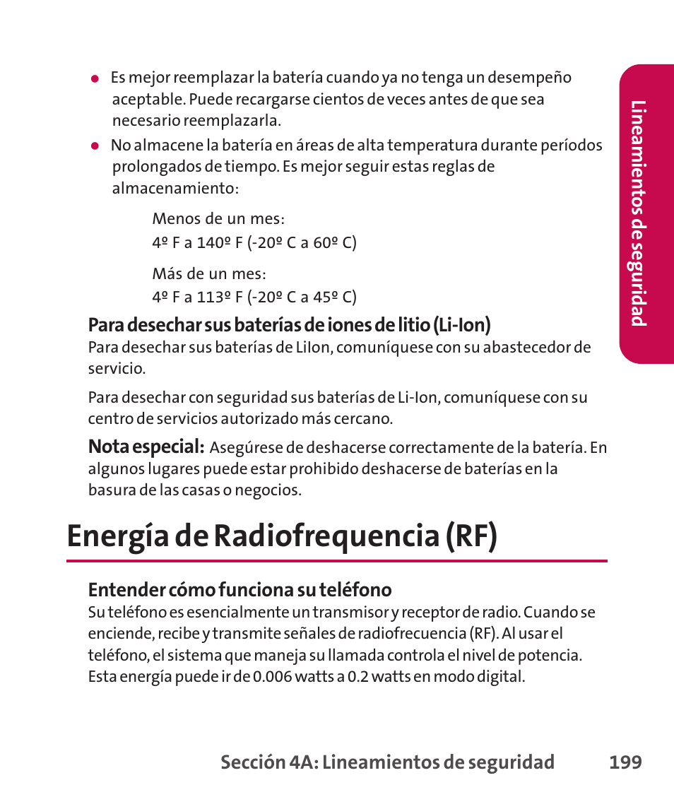 Energía de radiofrequencia (rf) | LG LGLX265 User Manual | Page 426 / 438