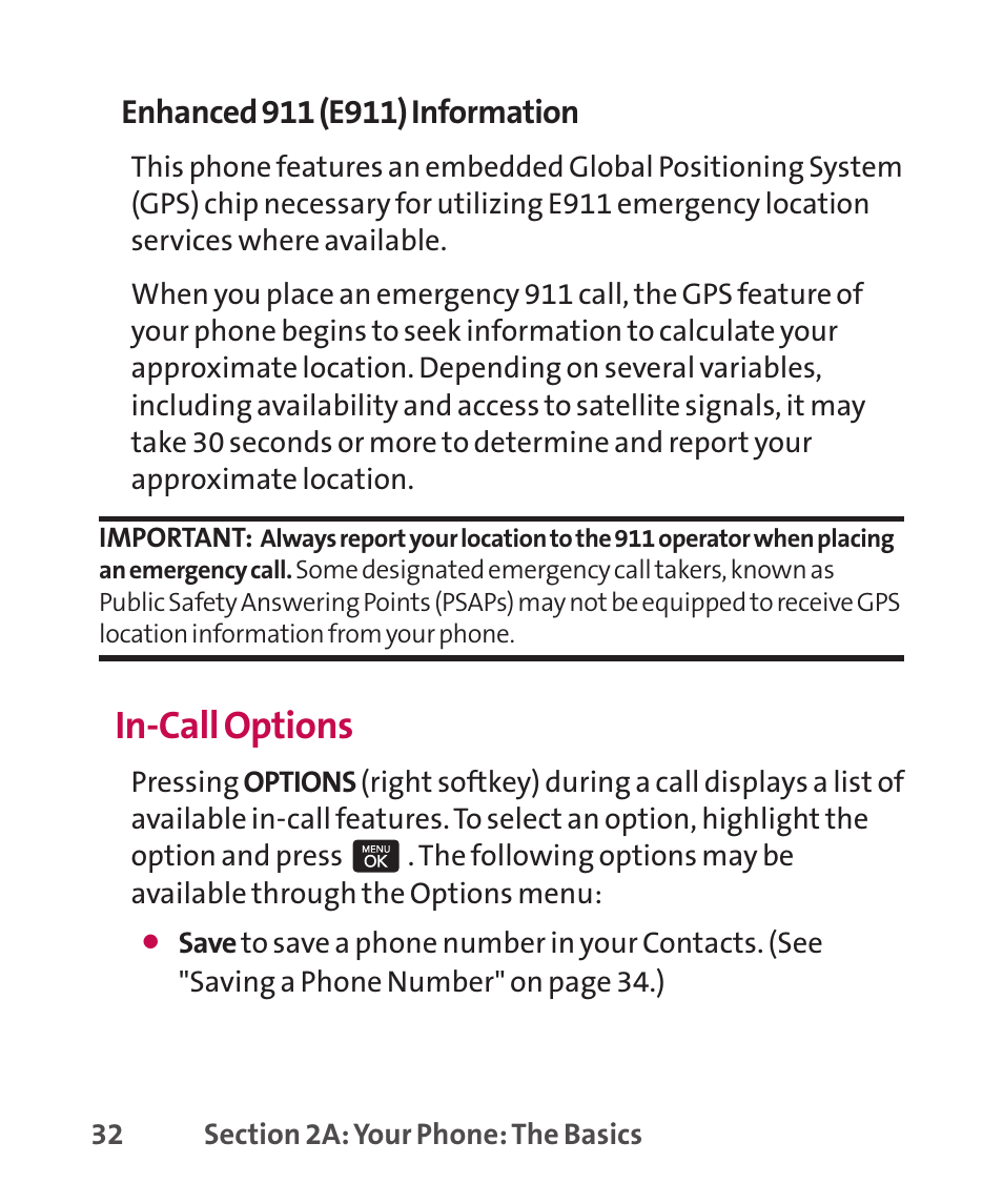 In-call options | LG LGLX265 User Manual | Page 46 / 438