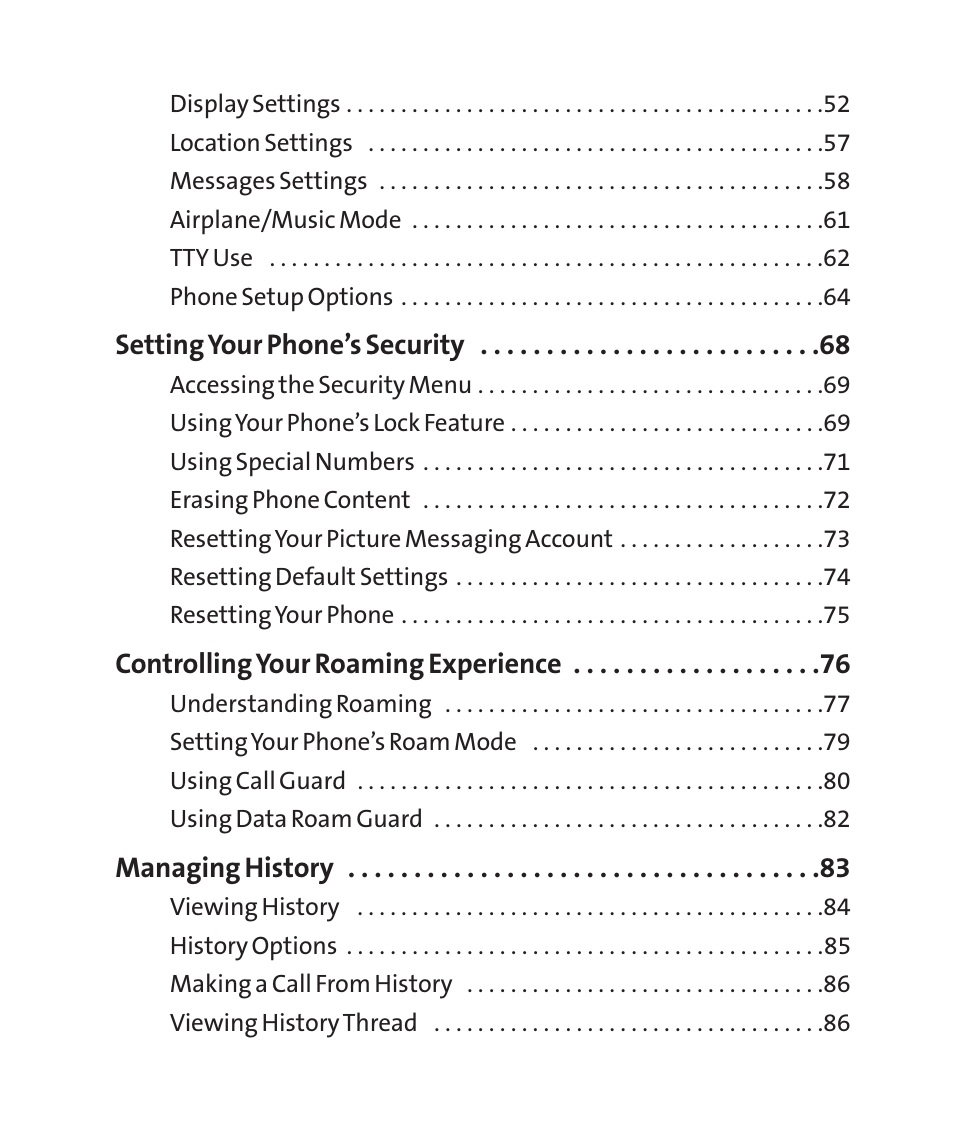 LG LGLX265 User Manual | Page 5 / 438