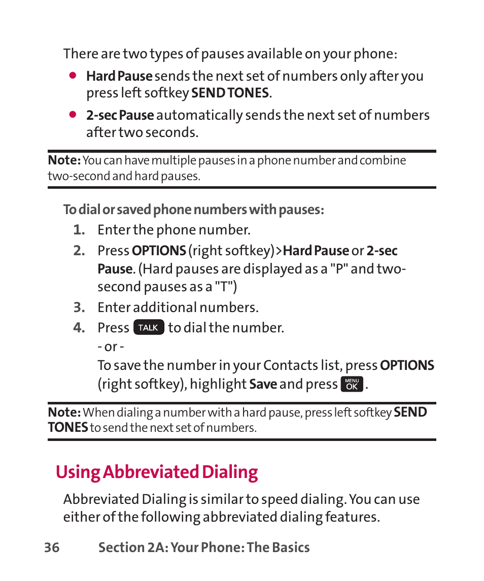 Using abbreviated dialing | LG LGLX265 User Manual | Page 50 / 438