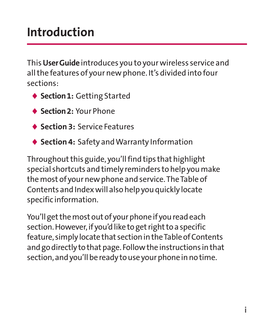 Introduction | LG LGLX265 User Manual | Page 9 / 438