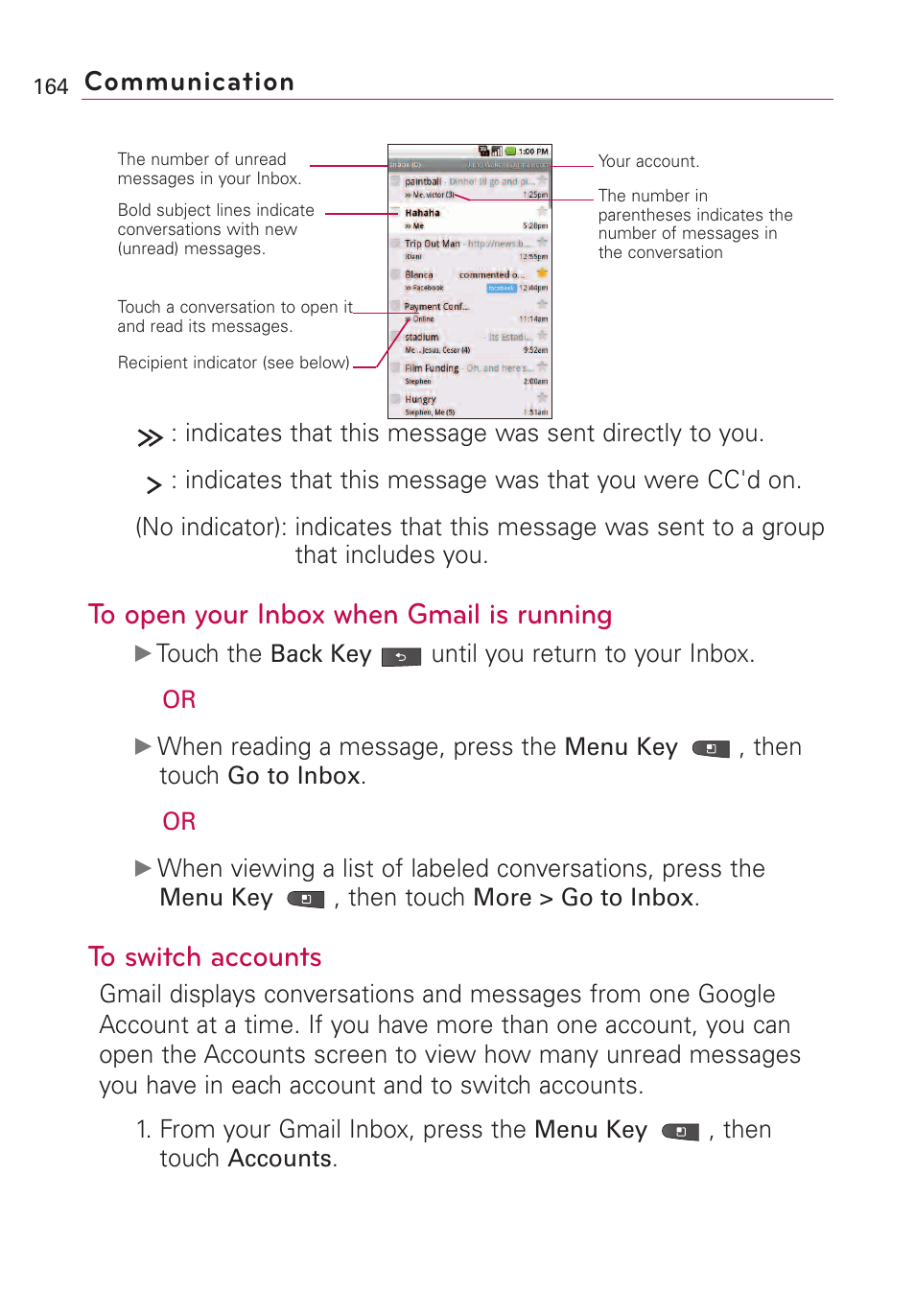 Communication | LG VS660 User Manual | Page 166 / 692