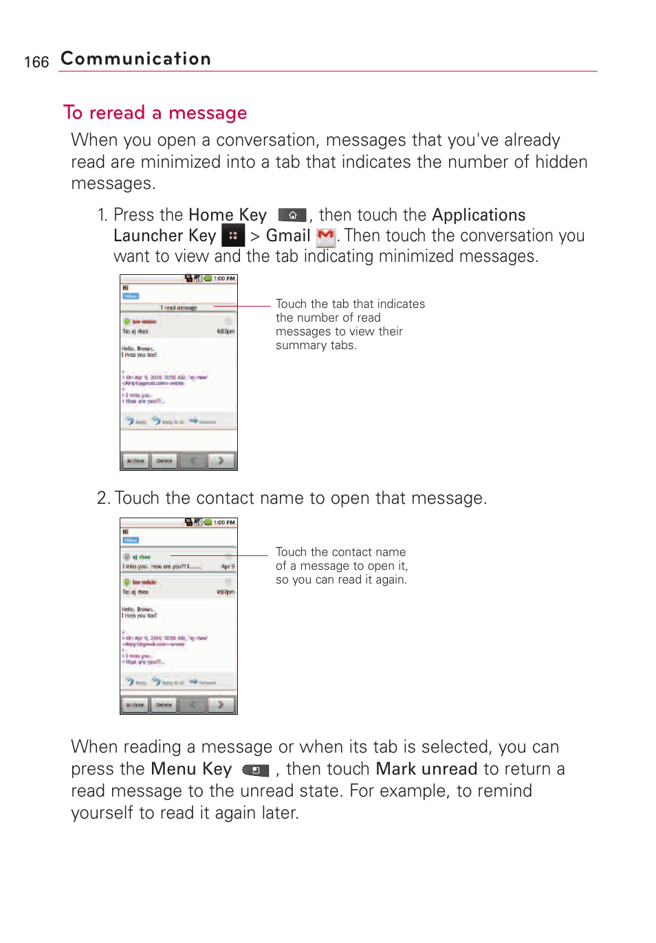 Communication | LG VS660 User Manual | Page 168 / 692