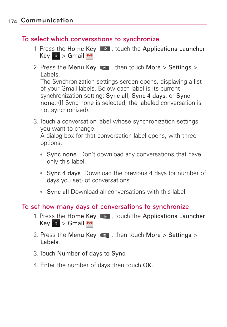 Communication | LG VS660 User Manual | Page 176 / 692