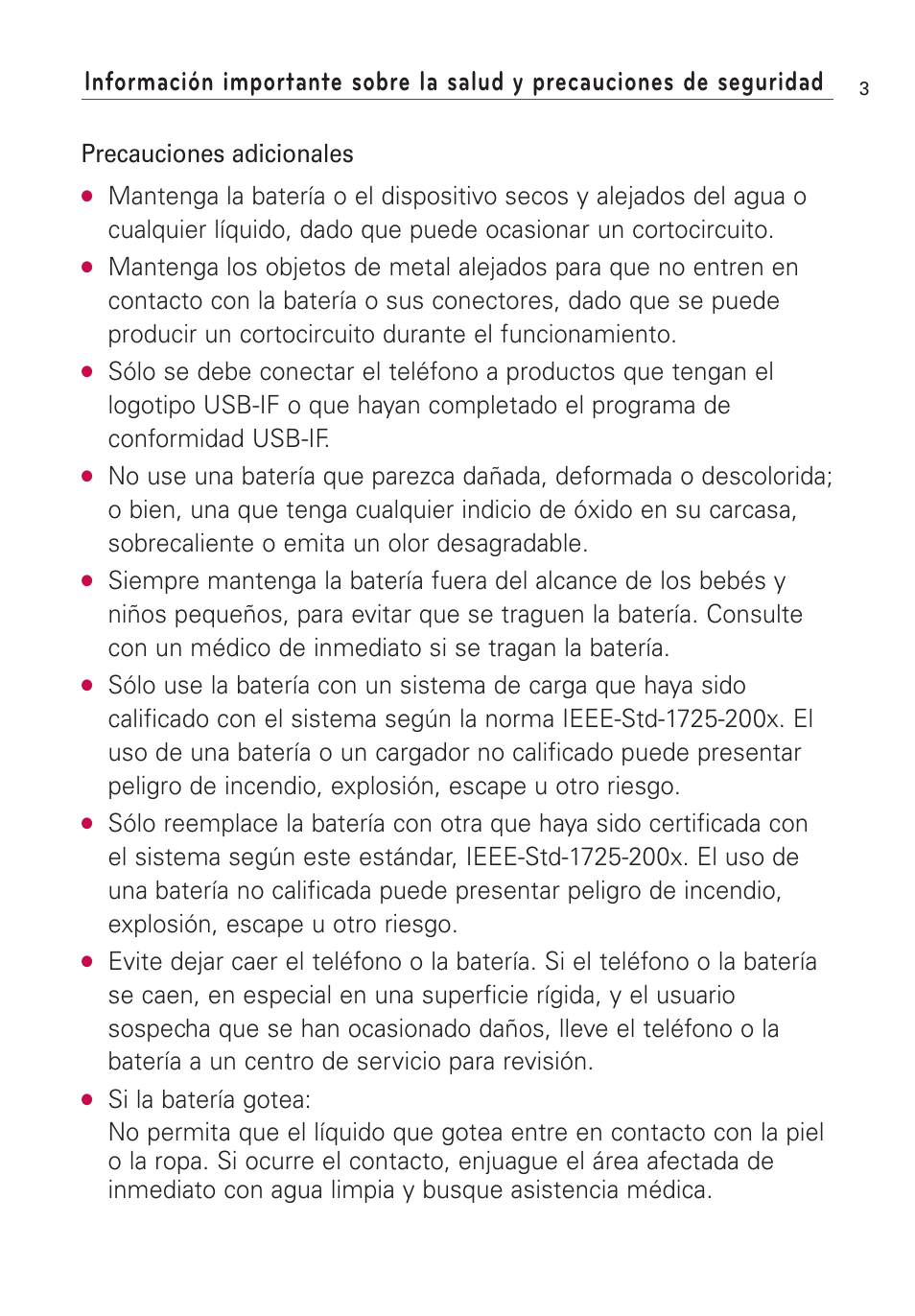 Precauciones adicionales | LG VS660 User Manual | Page 338 / 692
