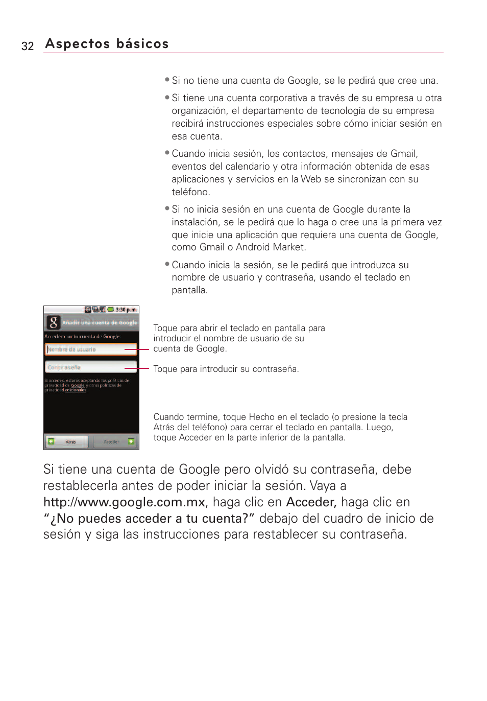 Aspectos básicos, Haga clic en | LG VS660 User Manual | Page 367 / 692