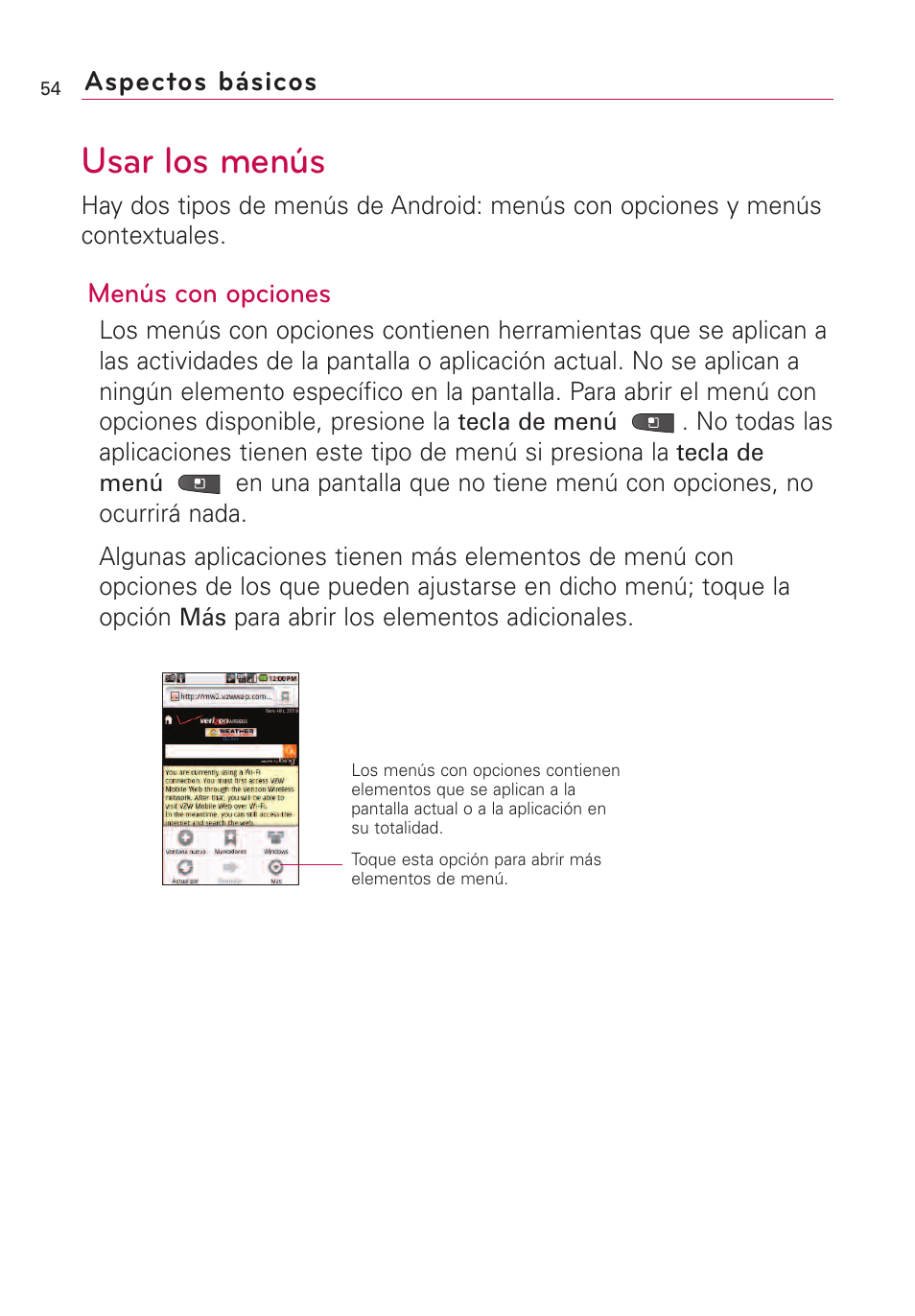 Usar los menús | LG VS660 User Manual | Page 389 / 692