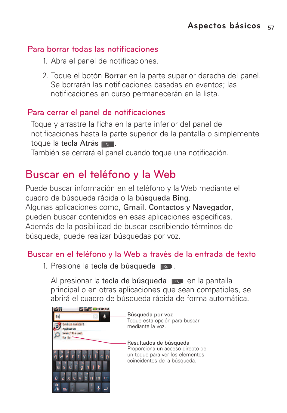 Buscar en el teléfono y la web | LG VS660 User Manual | Page 392 / 692