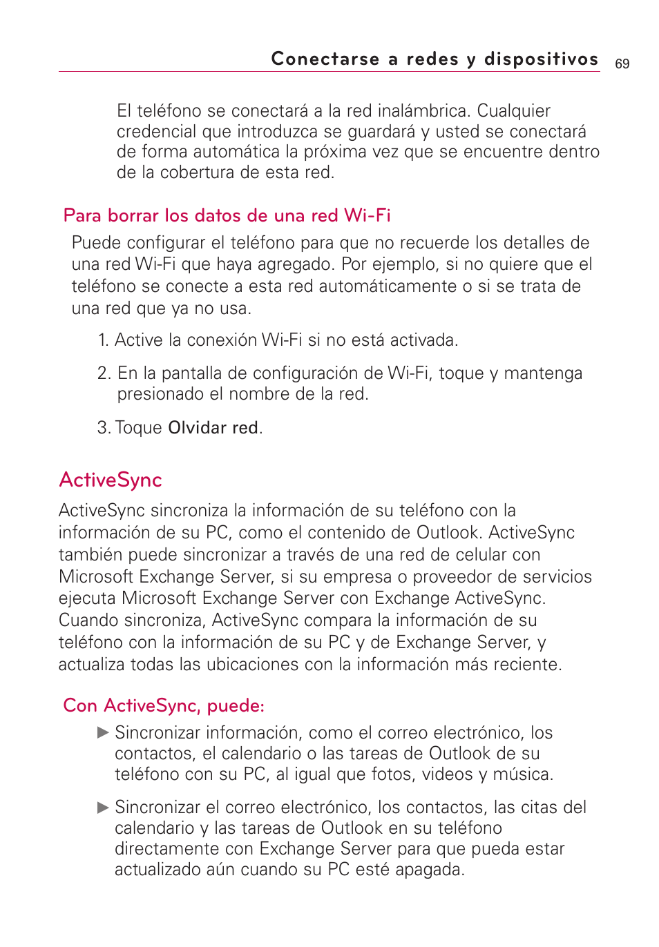 Activesync | LG VS660 User Manual | Page 404 / 692