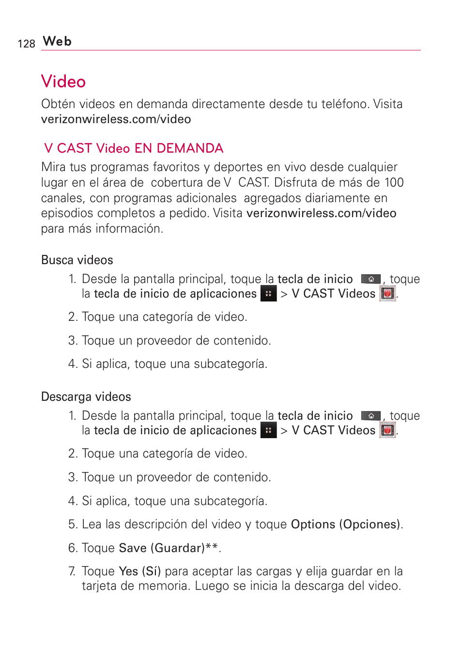 Video | LG VS660 User Manual | Page 463 / 692
