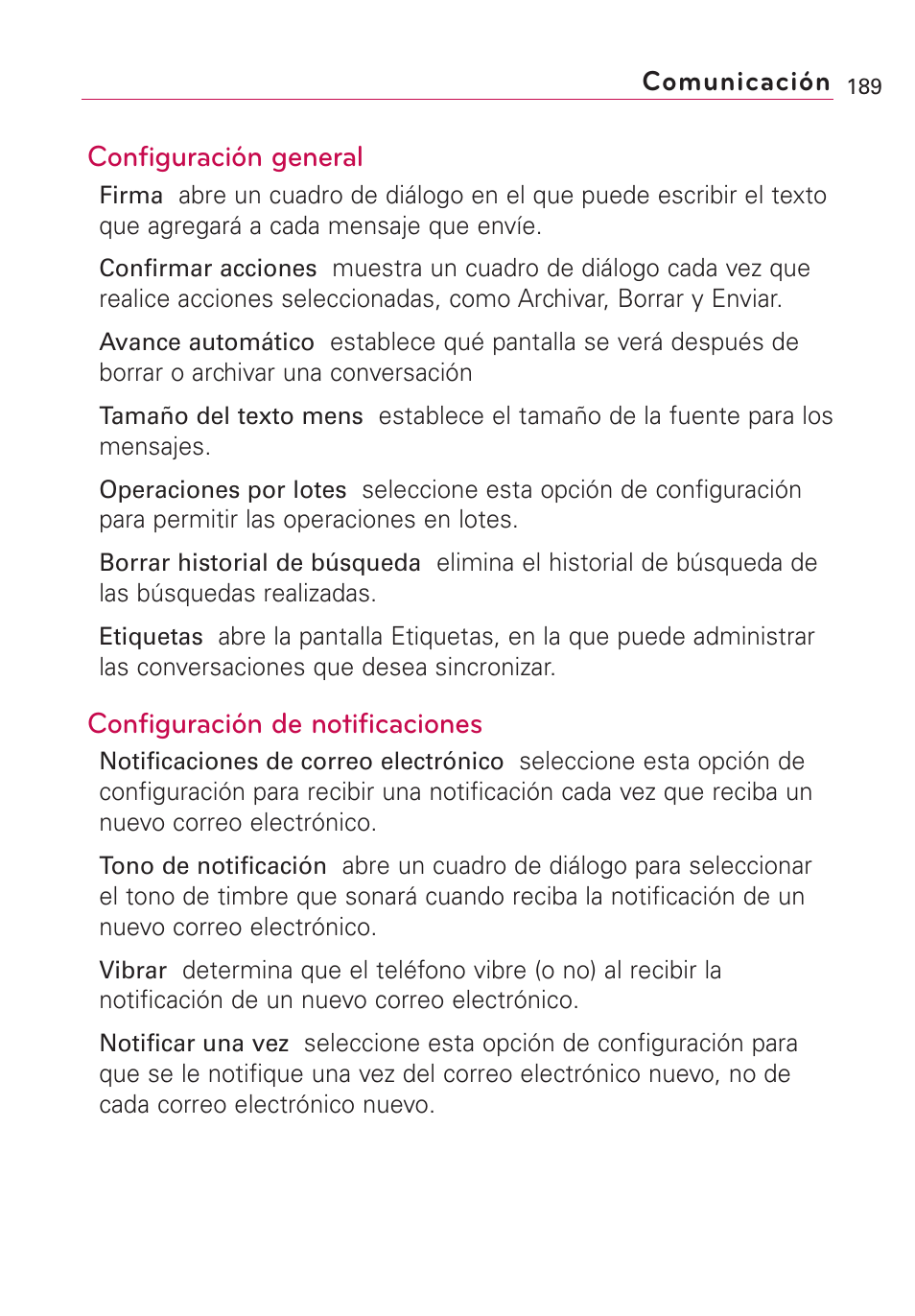 Configuración general, Configuración de notificaciones | LG VS660 User Manual | Page 524 / 692