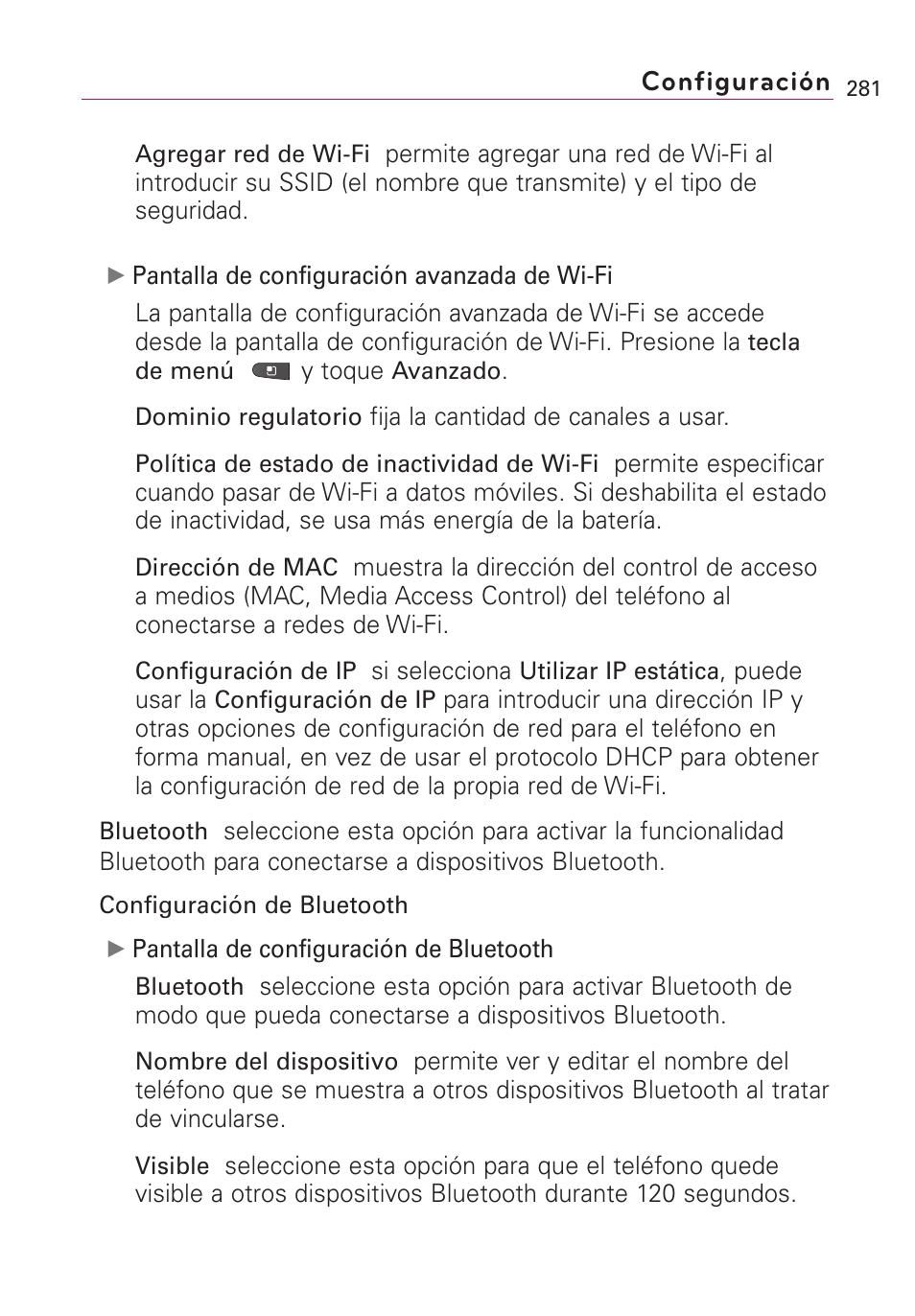 Configuración | LG VS660 User Manual | Page 616 / 692