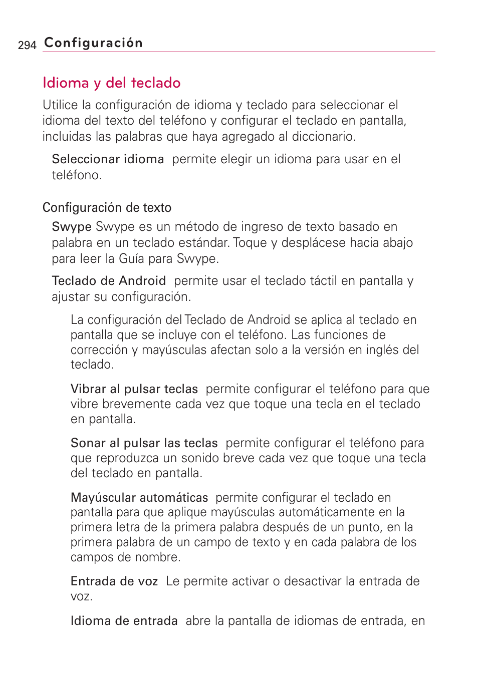 Idioma y del teclado | LG VS660 User Manual | Page 629 / 692