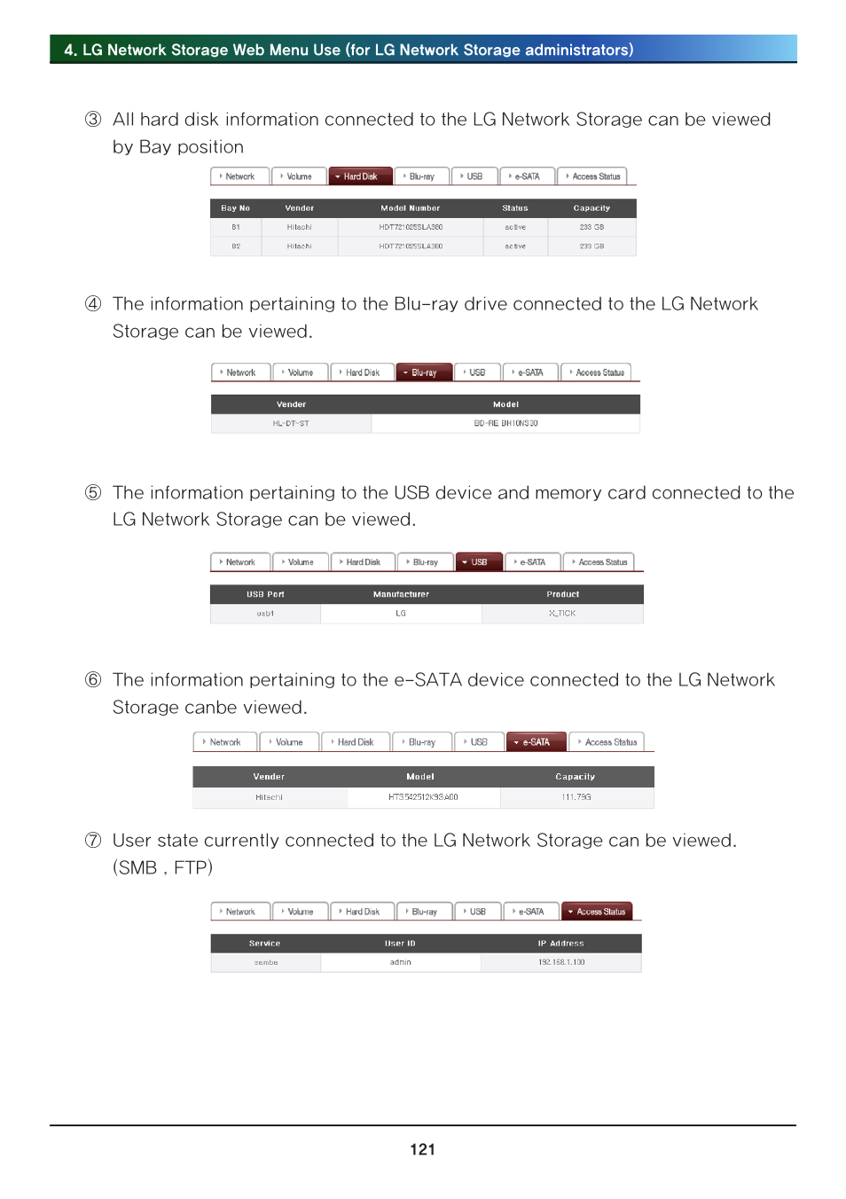 LG N2R1DB2 User Manual | Page 121 / 160