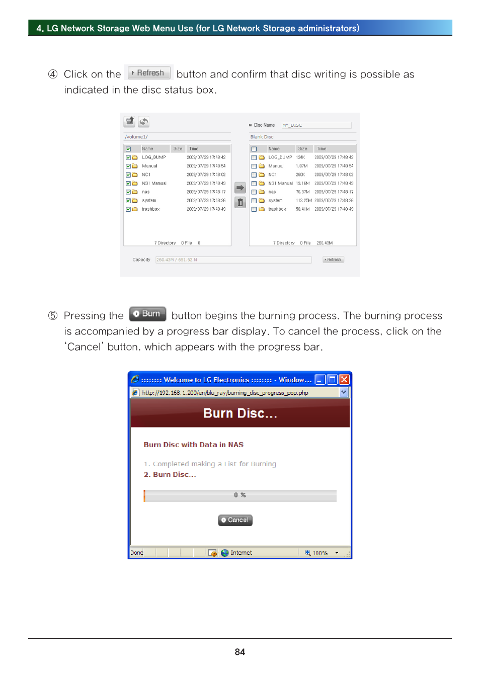 LG N2R1DB2 User Manual | Page 84 / 160