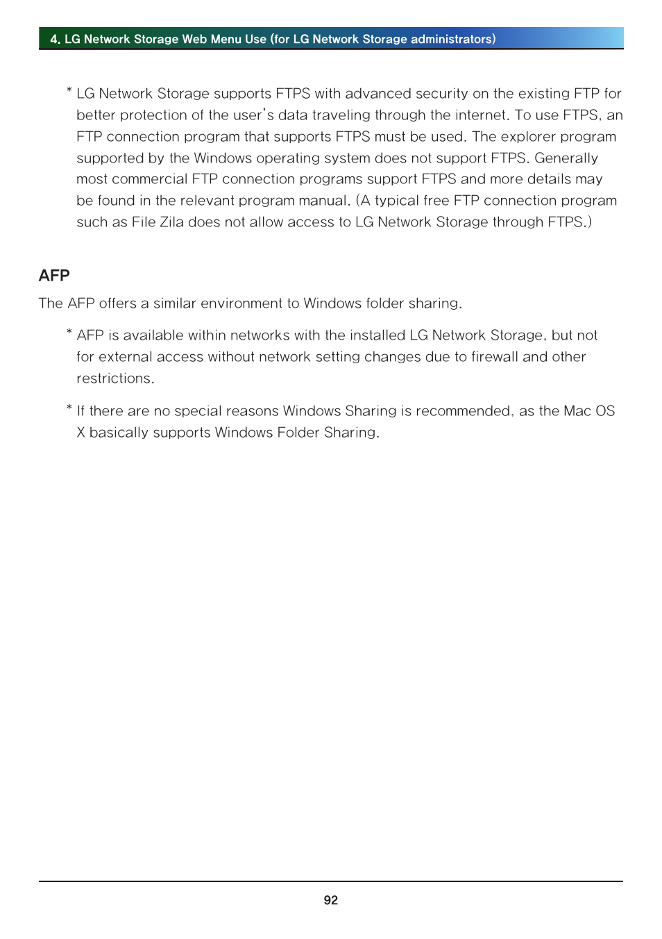 LG N2R1DB2 User Manual | Page 92 / 160
