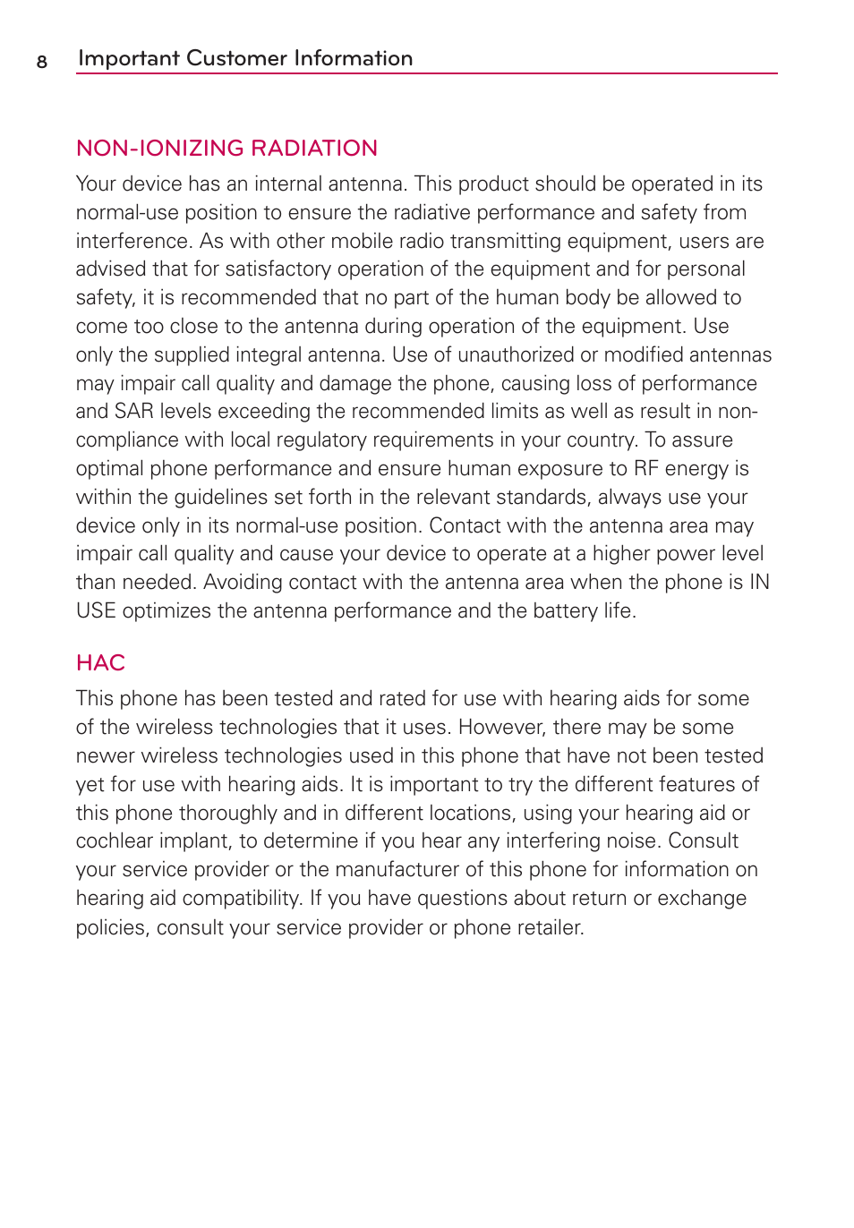 LG LGMS695 User Manual | Page 10 / 157