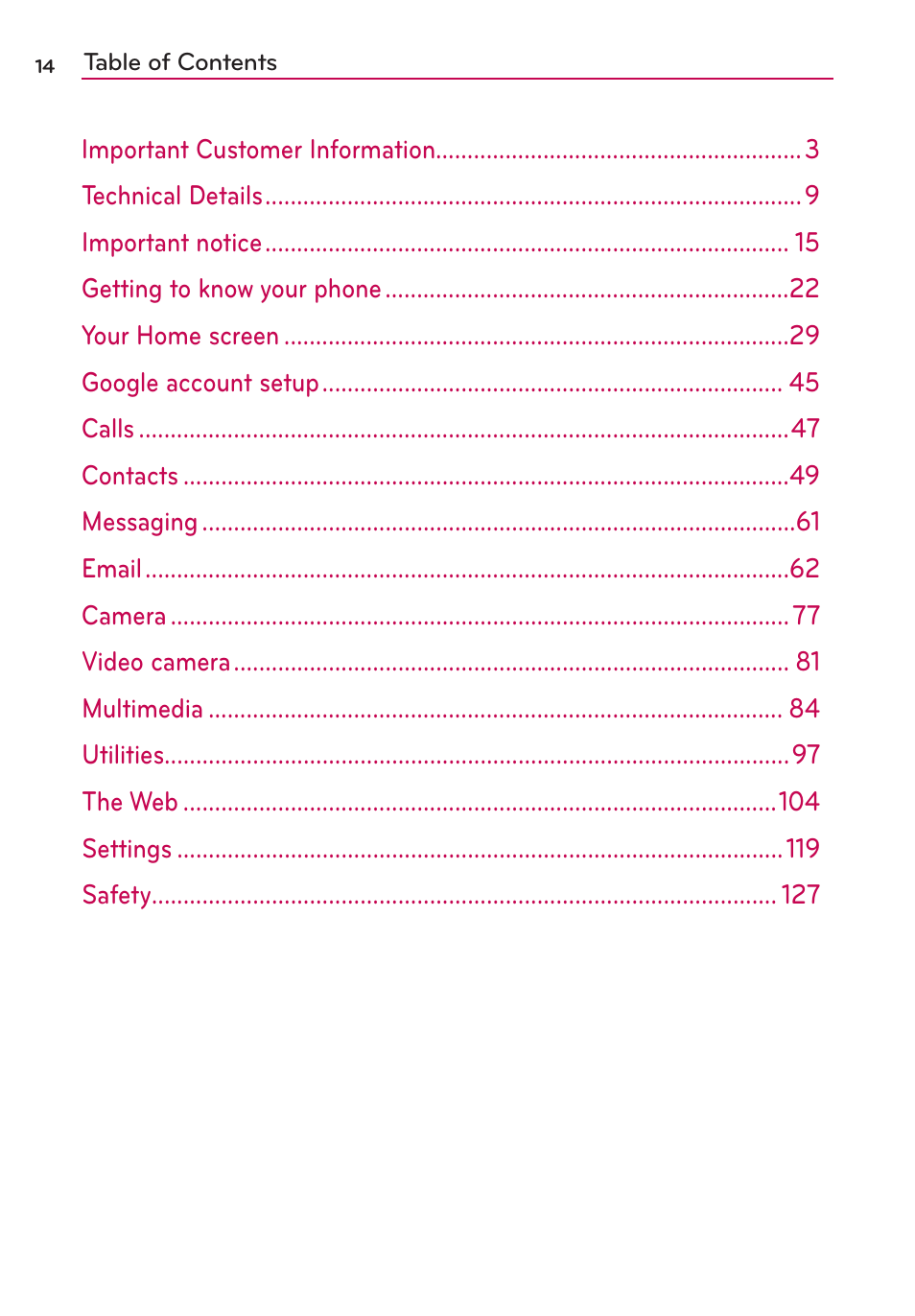 LG LGMS695 User Manual | Page 16 / 157