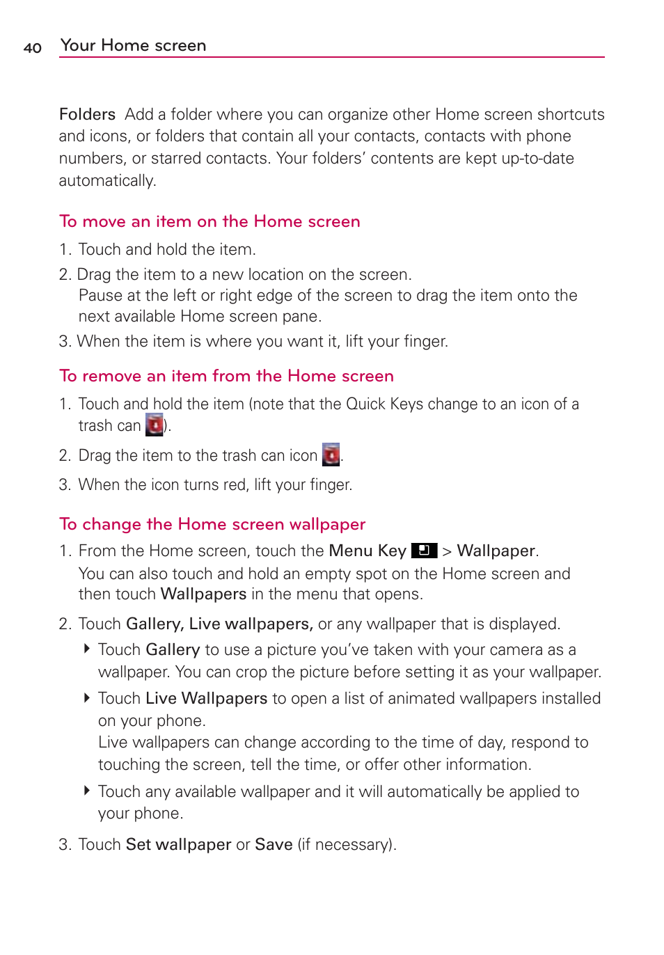 LG LGMS695 User Manual | Page 42 / 157