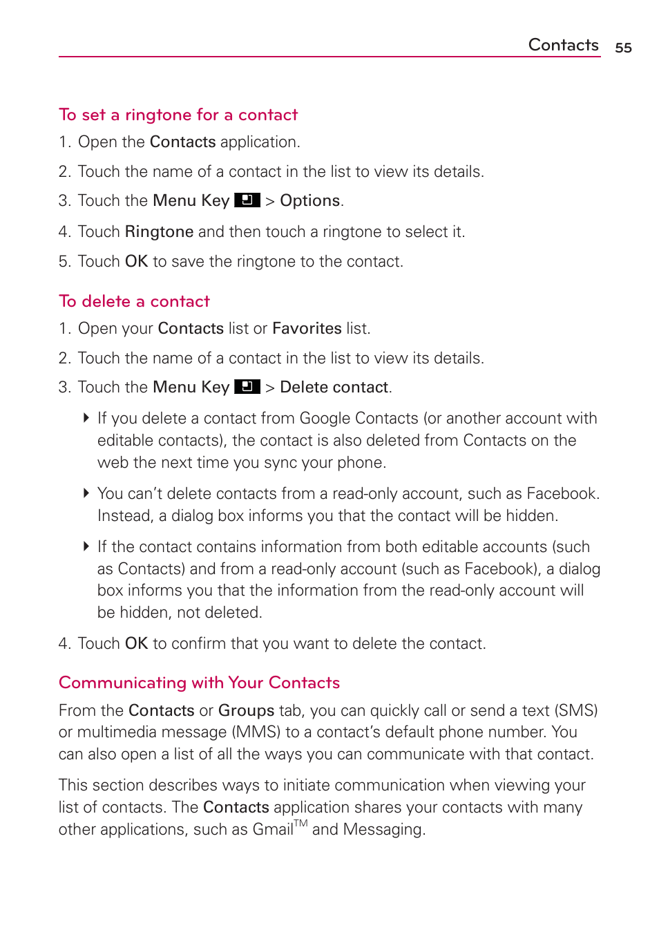 LG LGMS695 User Manual | Page 57 / 157