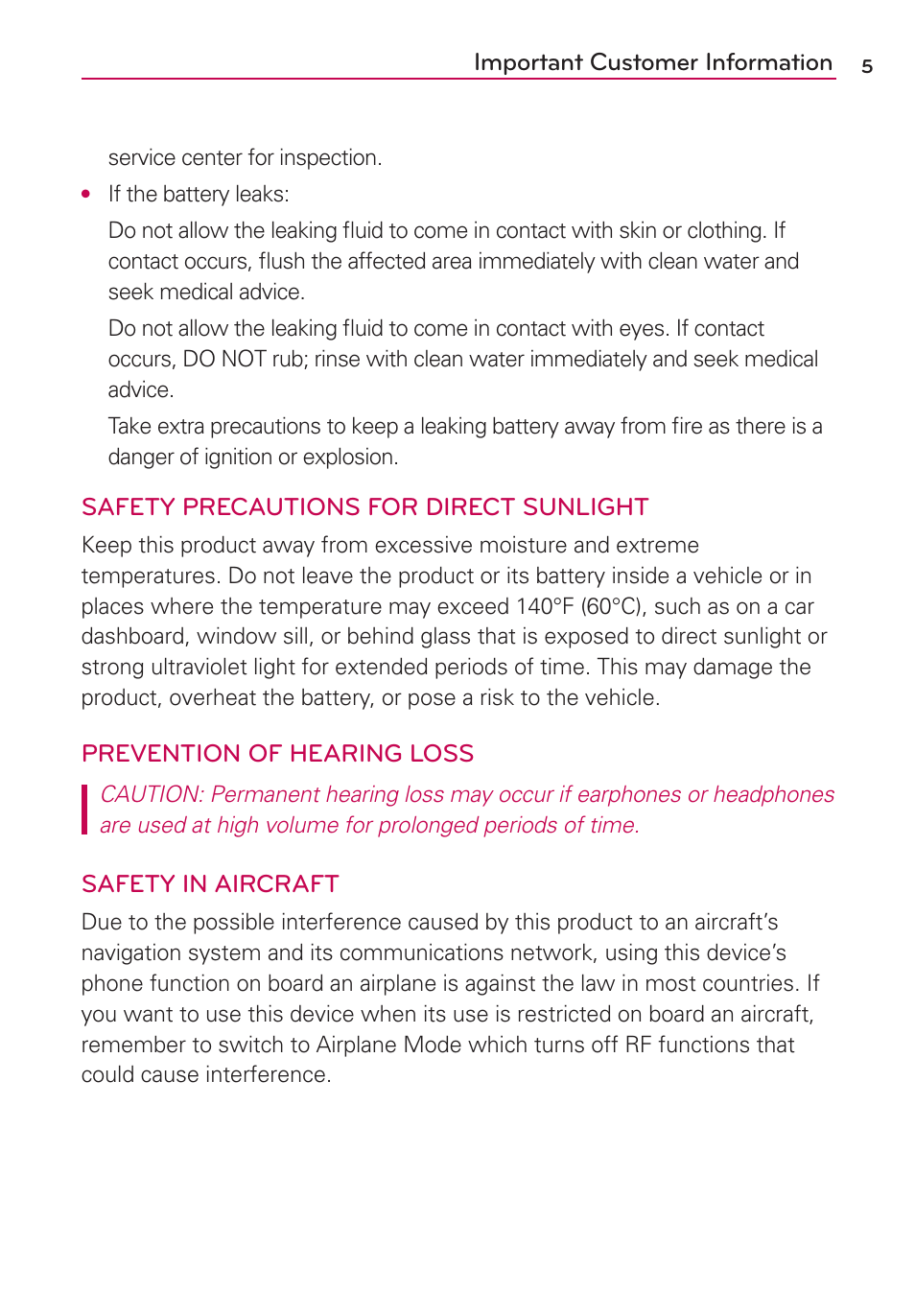 LG LGMS695 User Manual | Page 7 / 157