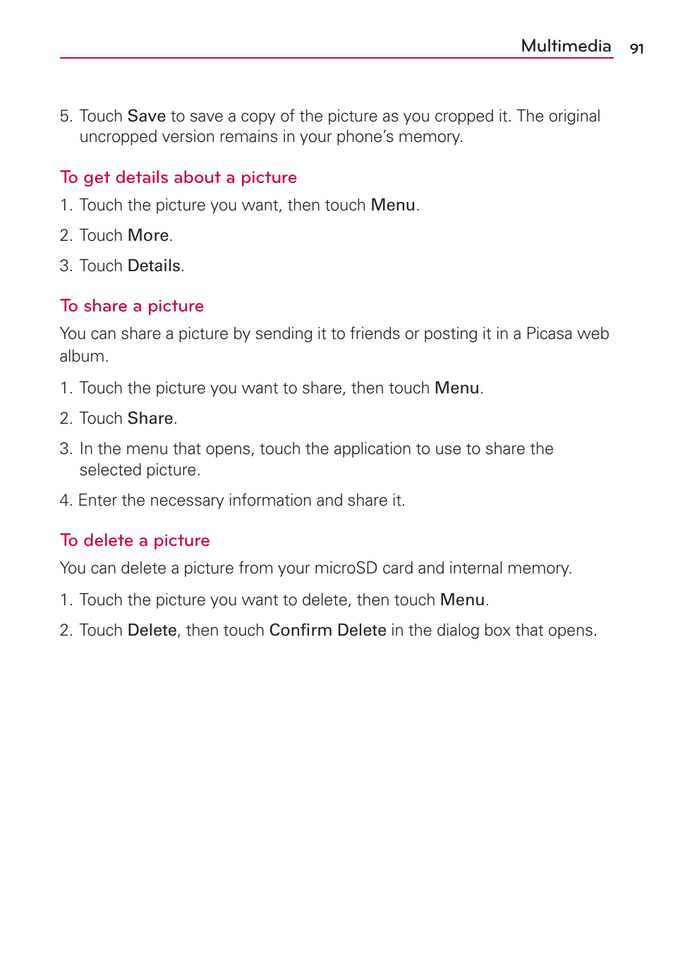 LG LGMS695 User Manual | Page 93 / 157