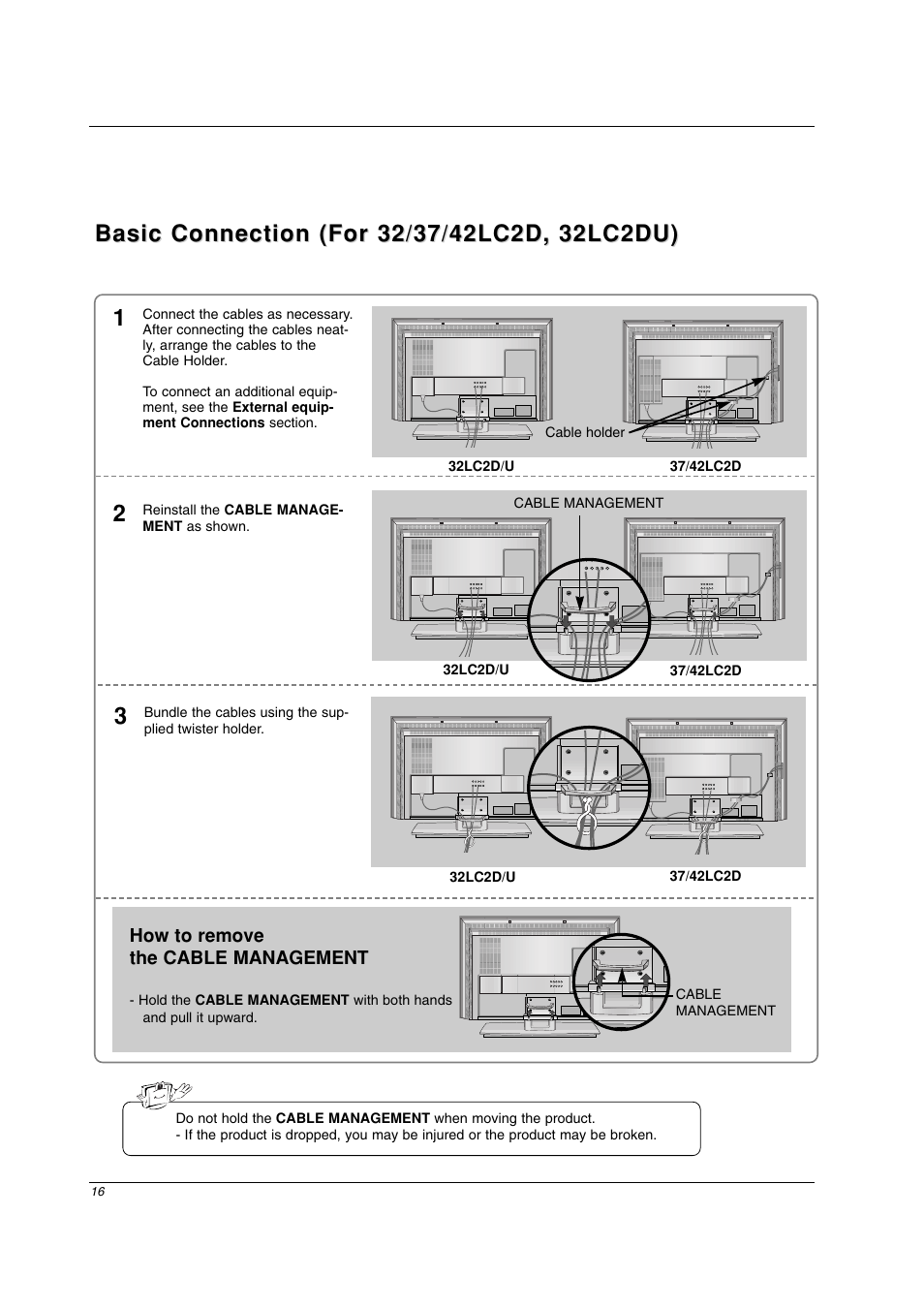 LG 42PC3DV-UE User Manual | Page 16 / 68